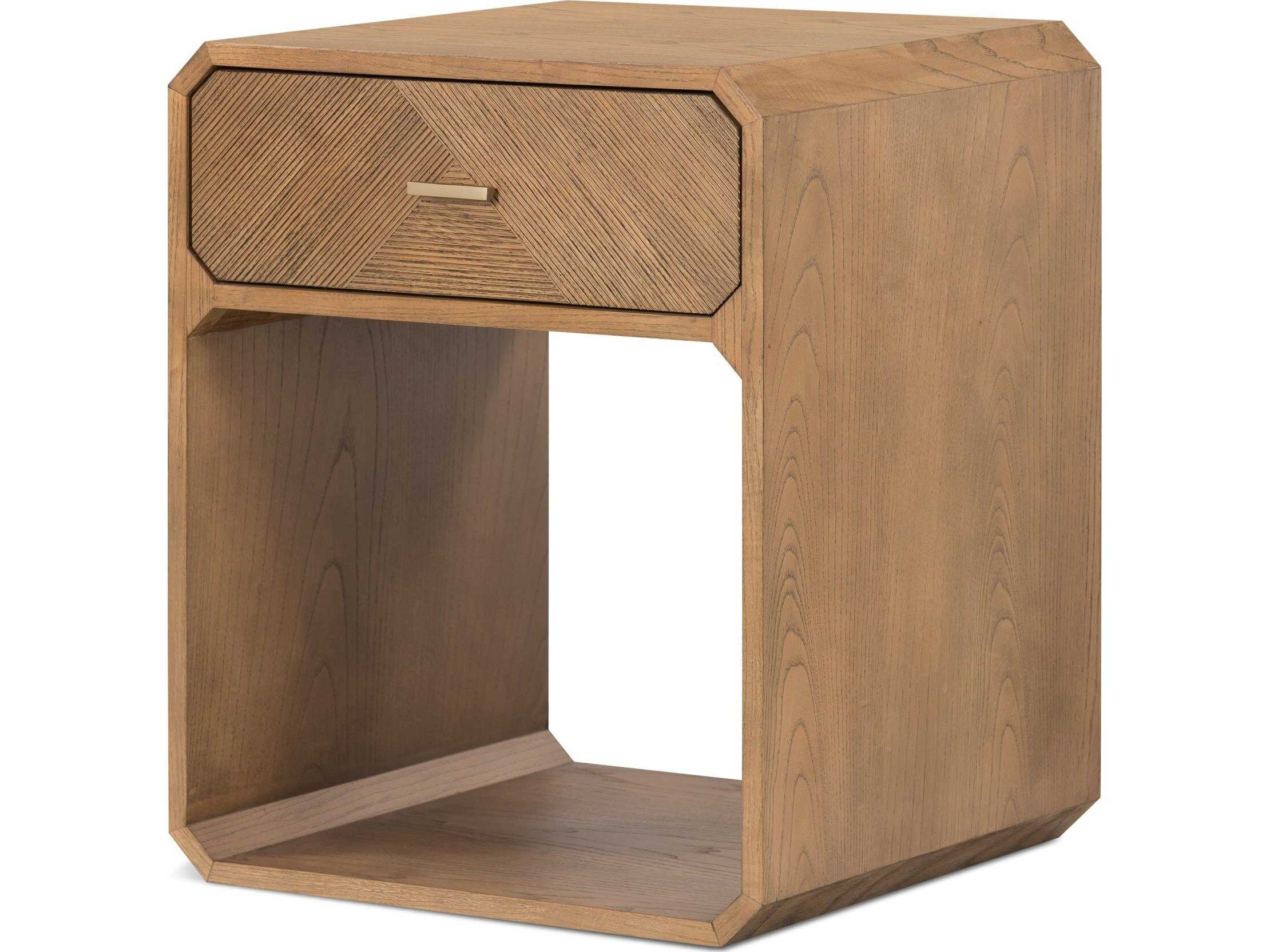 Four Hands Bolton Caspian 20" Wide 1Drawer Natural Ash Wood Nightstand