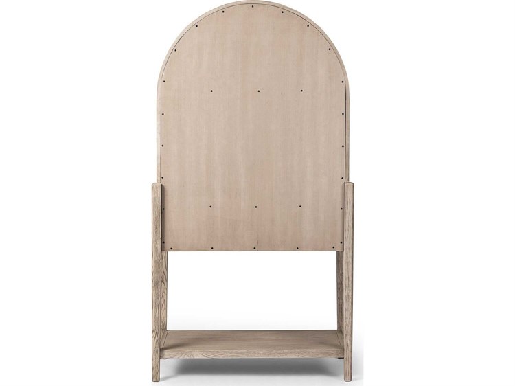 Four Hands Irondale Tolle Rustic White Solid Oak Wood Bar