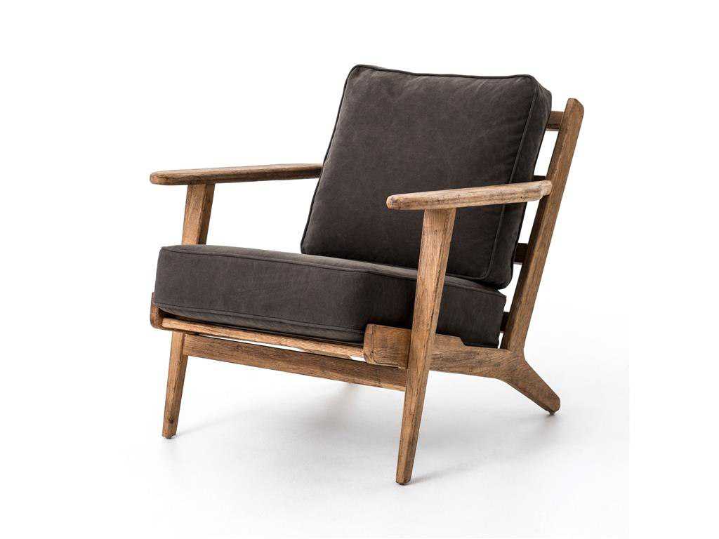 Four Hands Brooks Lounge Chair Four Hands Irondale Stonewash Dark Green Brooks Lounge Chair CIRD72K6H9