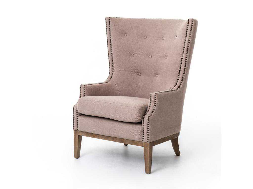 Four Hands Kensington Gray Chevron Lillian Occasional Chair CKEN49Z223