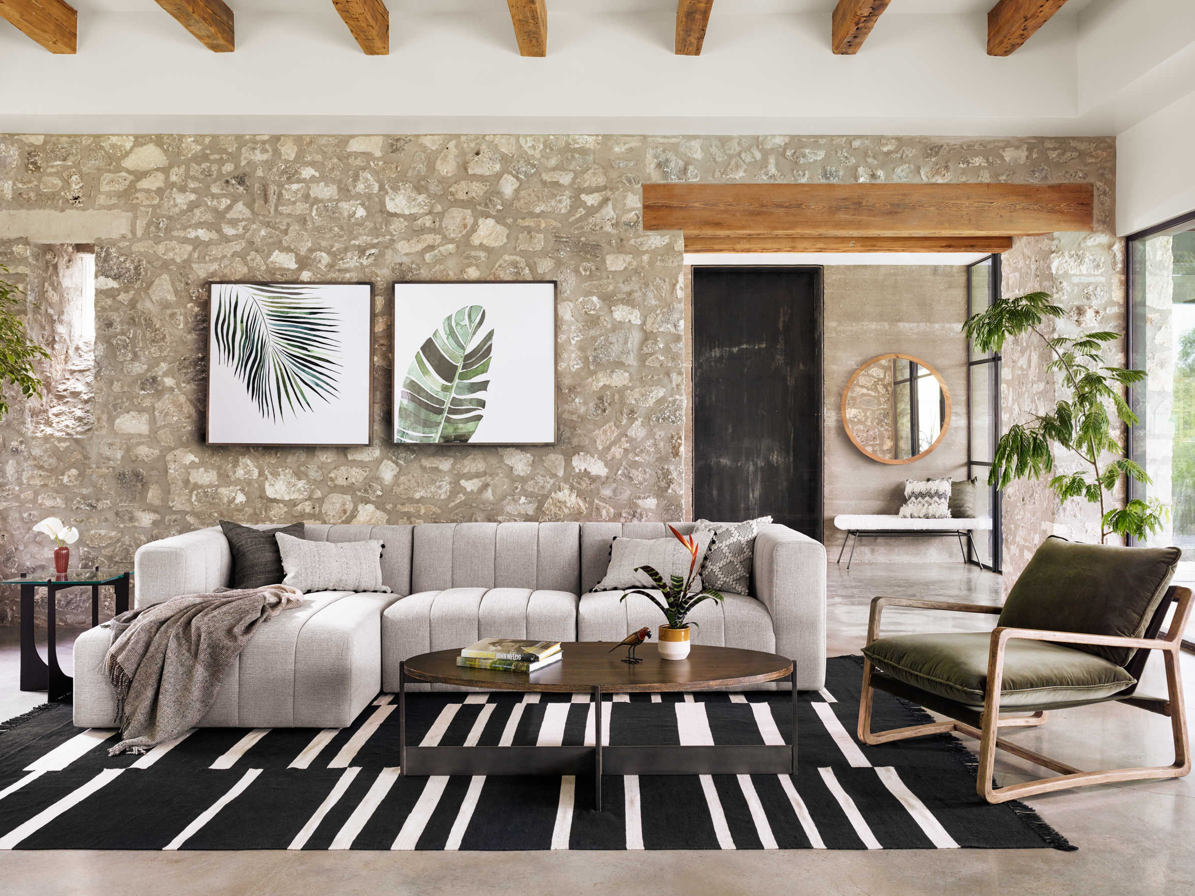 Four Hands Loft Botanicals Wall Art Set of 3 FSULOF774