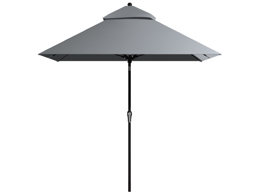 Frankford Umbrellas Monterey Custom Fiberglass Market 8' x 10' Foot Rectangular Crank Auto Tilt