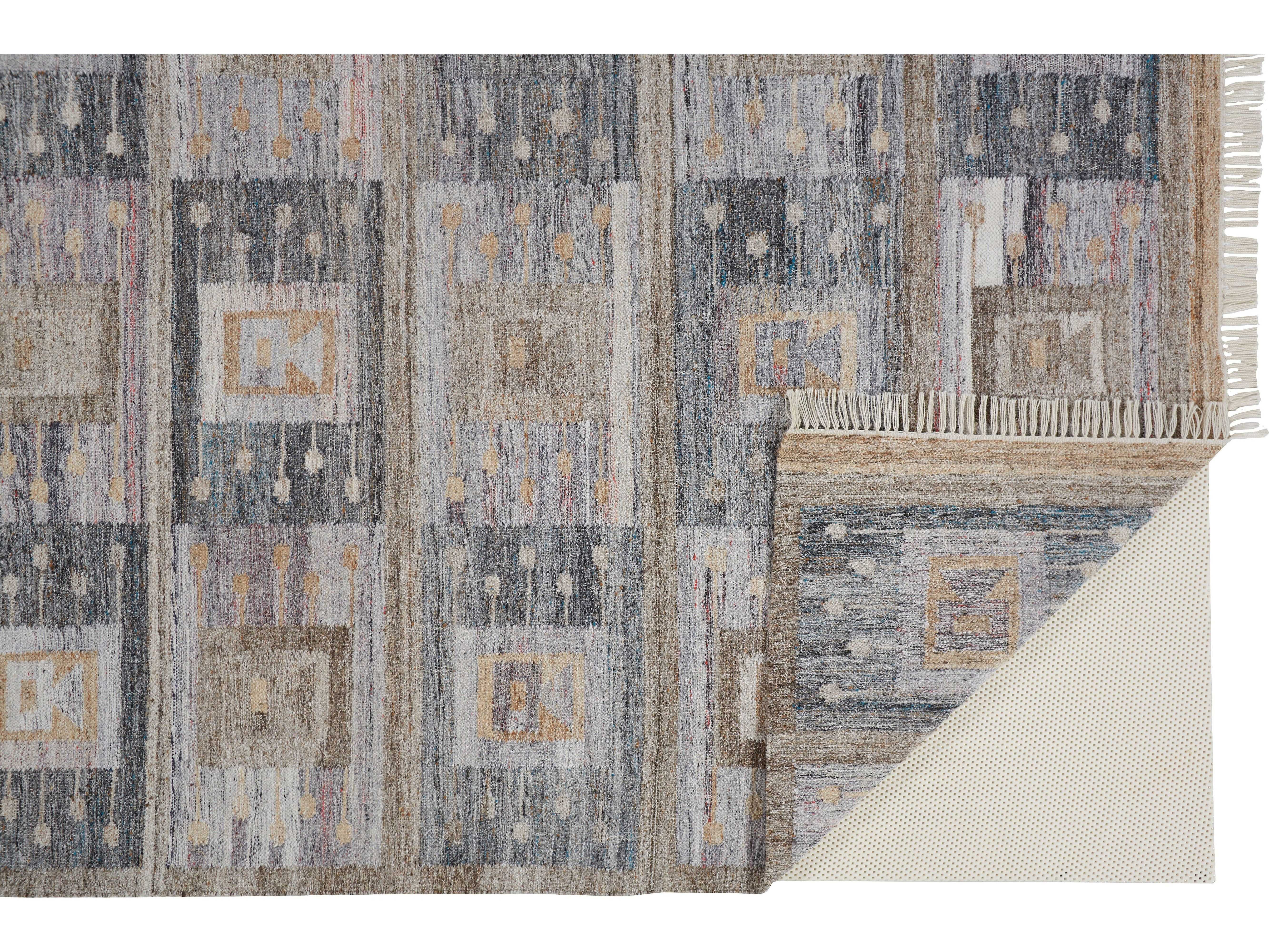 Feizy Rugs Beckett Charcoal / Multi Rectangular Area Rug