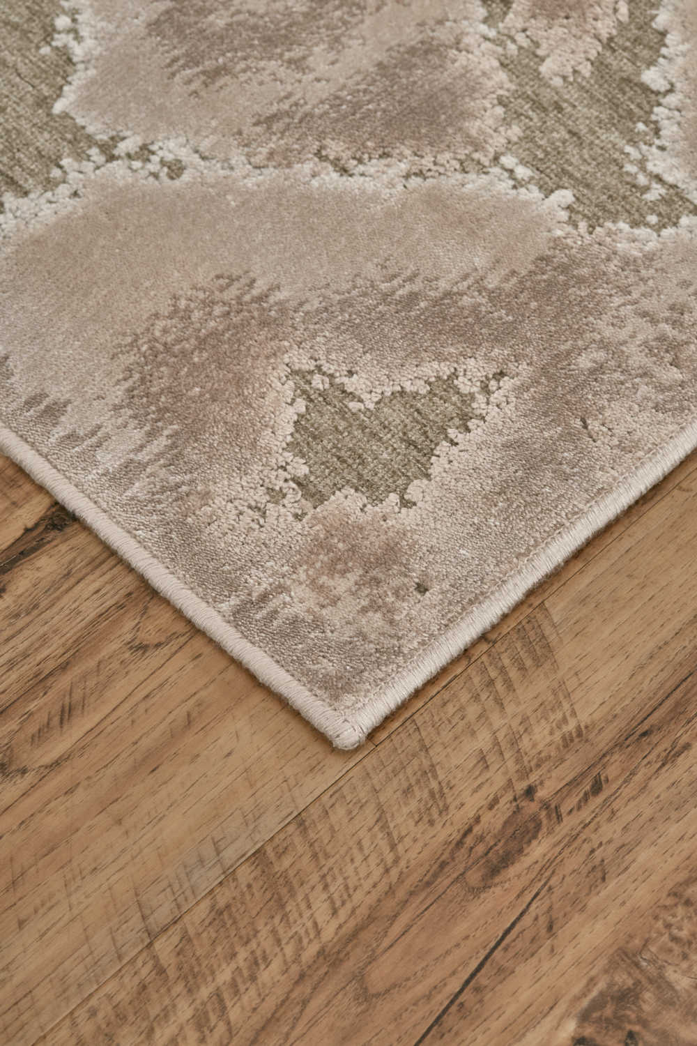 Feizy Rugs Saphir Zam Pewter / Gray Rectangular Area Rug