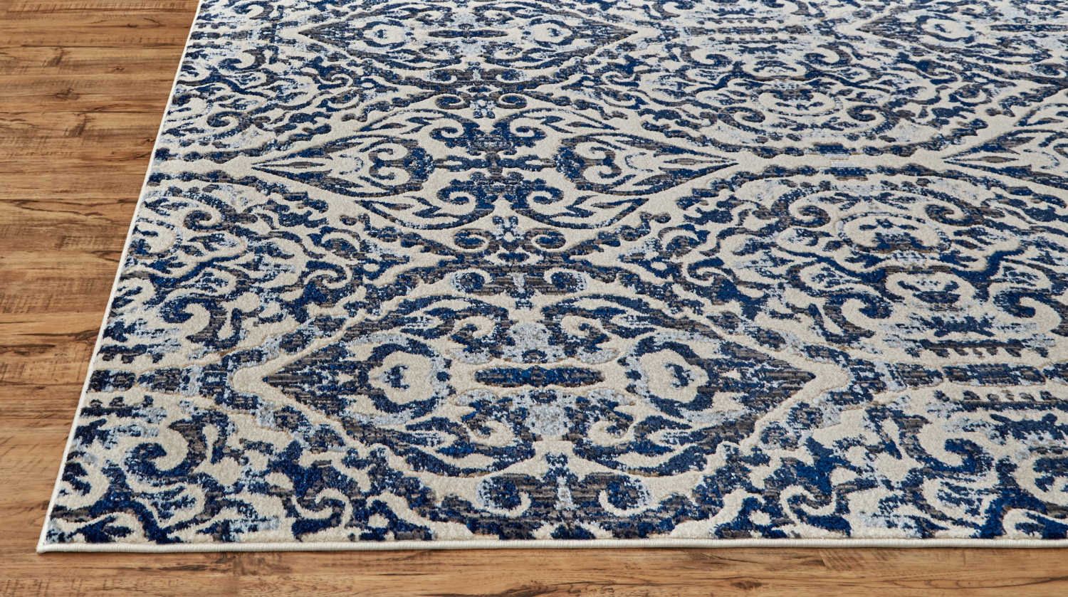 Feizy Rugs Milton Damask Area Rug FZ3466FROYAL