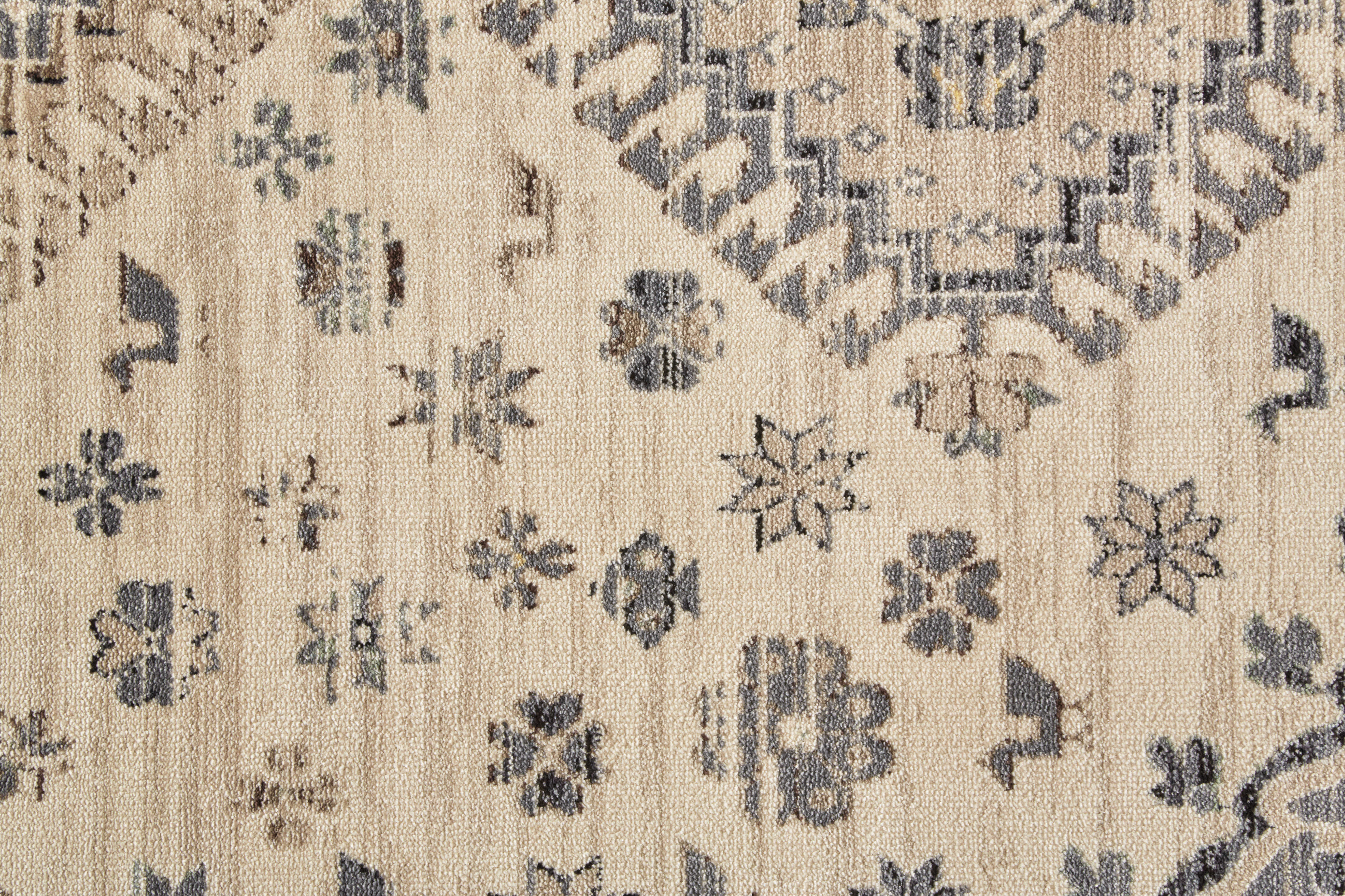 Feizy Rugs Grayson Bordered Area Rug FZ3577FBEIGEGRAY