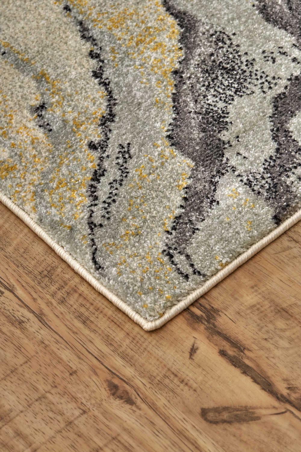 Feizy Rugs Bleecker Abstract Area Rug FZ3602FSLATE