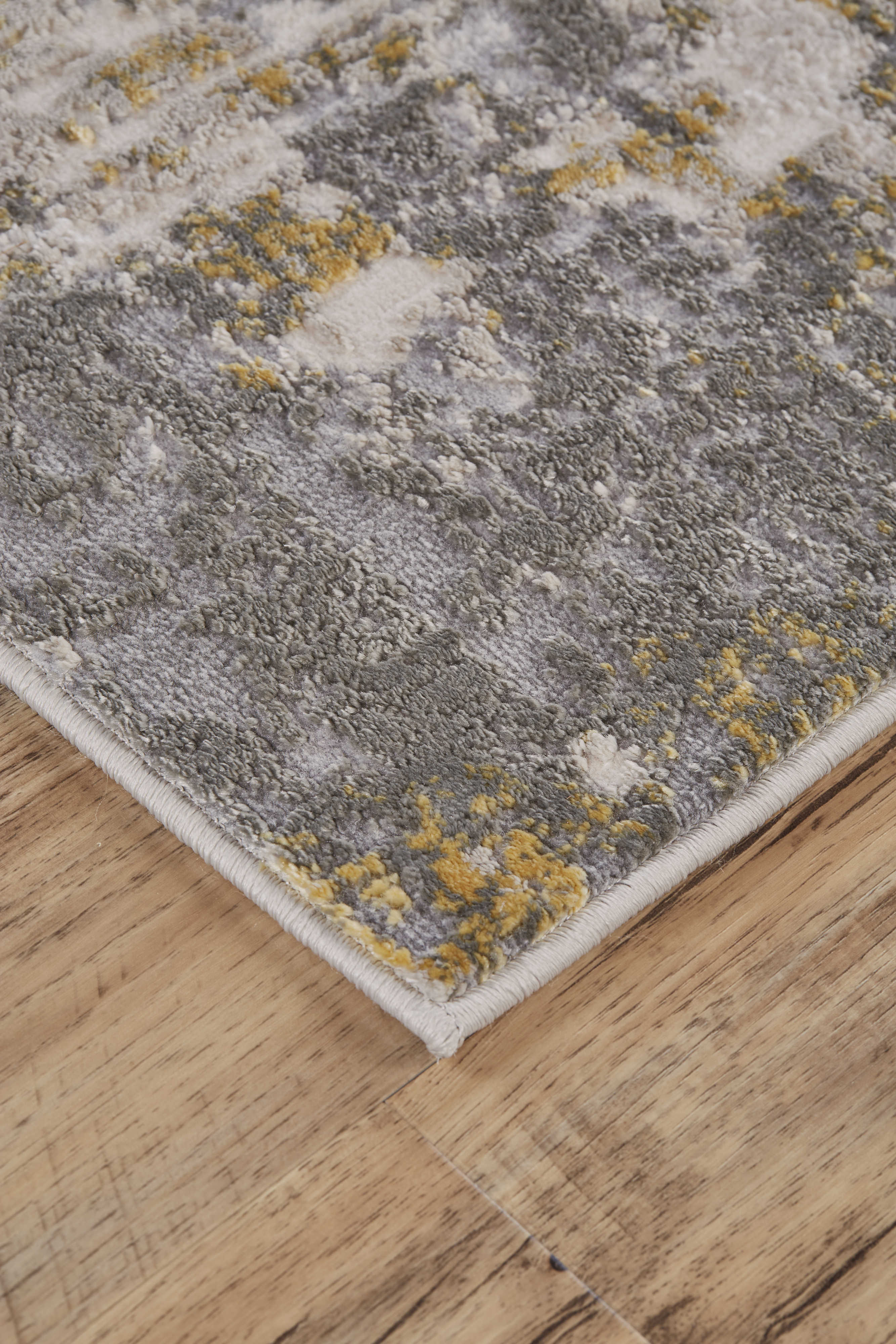 Feizy Rugs Waldor Abstract Area Rug FZ3969FGOLDSTERLING