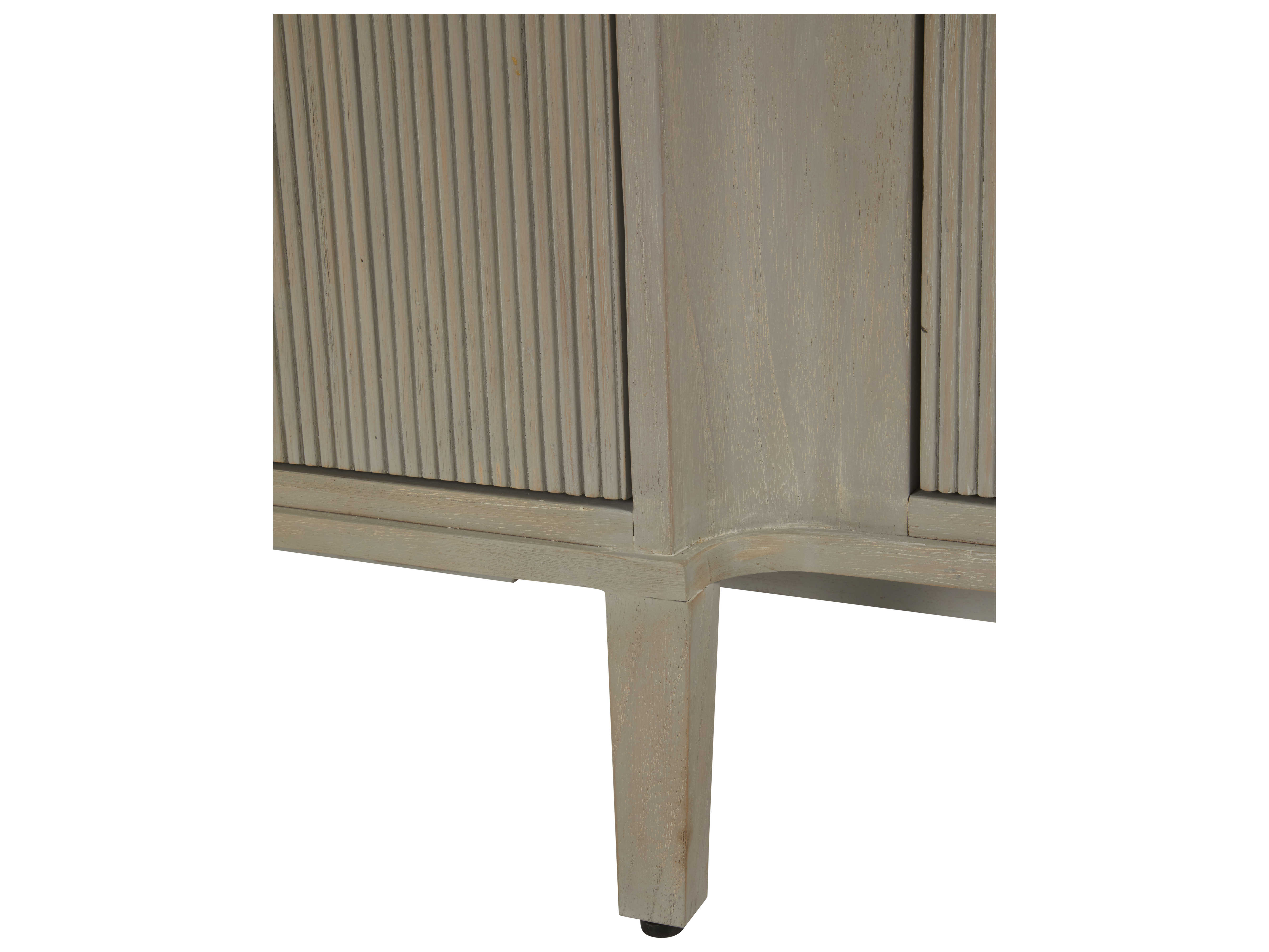 Gabby Light Grey Cerused / Stain Gold Leary Sideboard GASCH165080