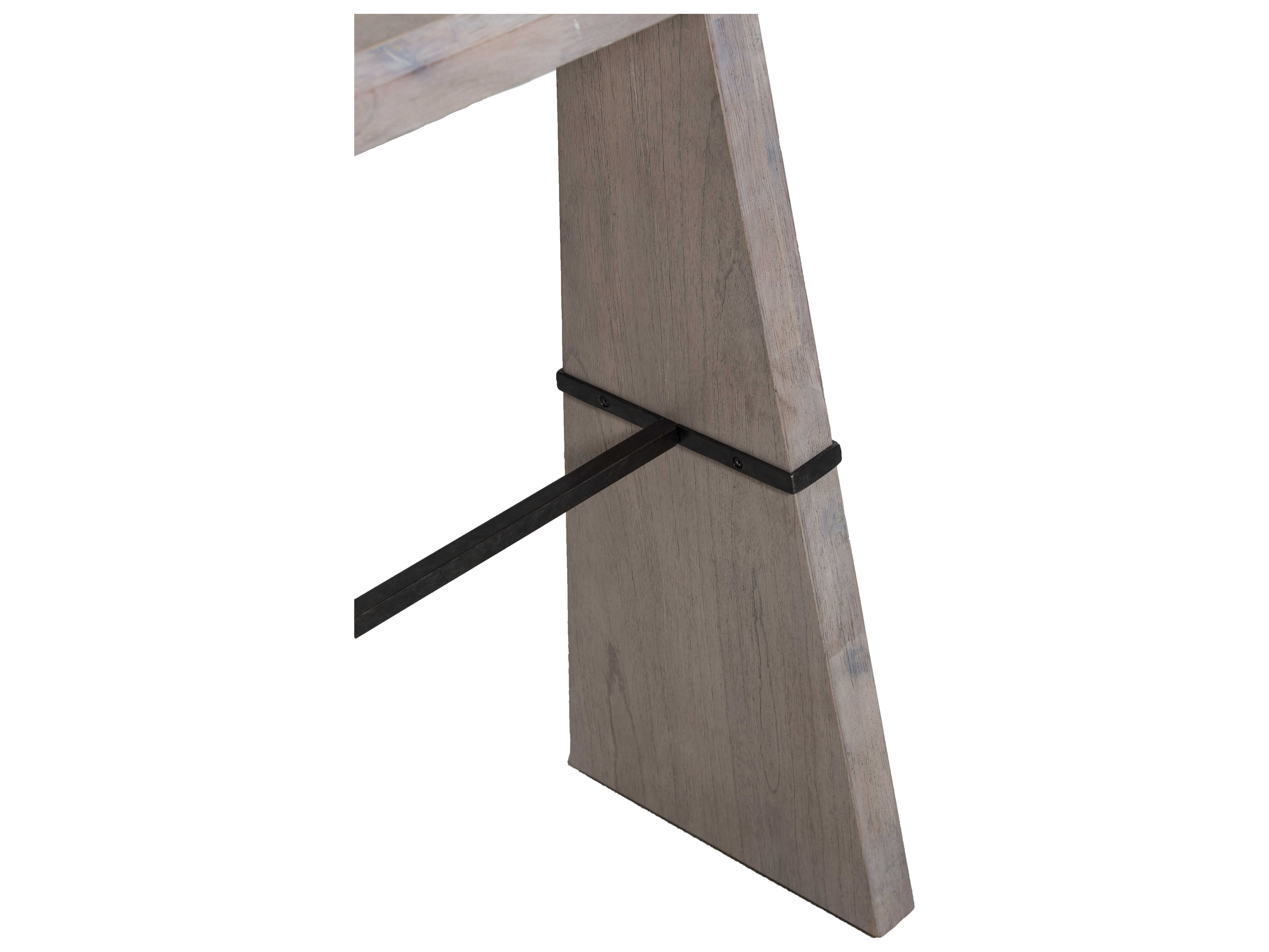 Gabby Home Sesame White / Brass 52'' Wide Rectangular Havana Console Table GASCH191241
