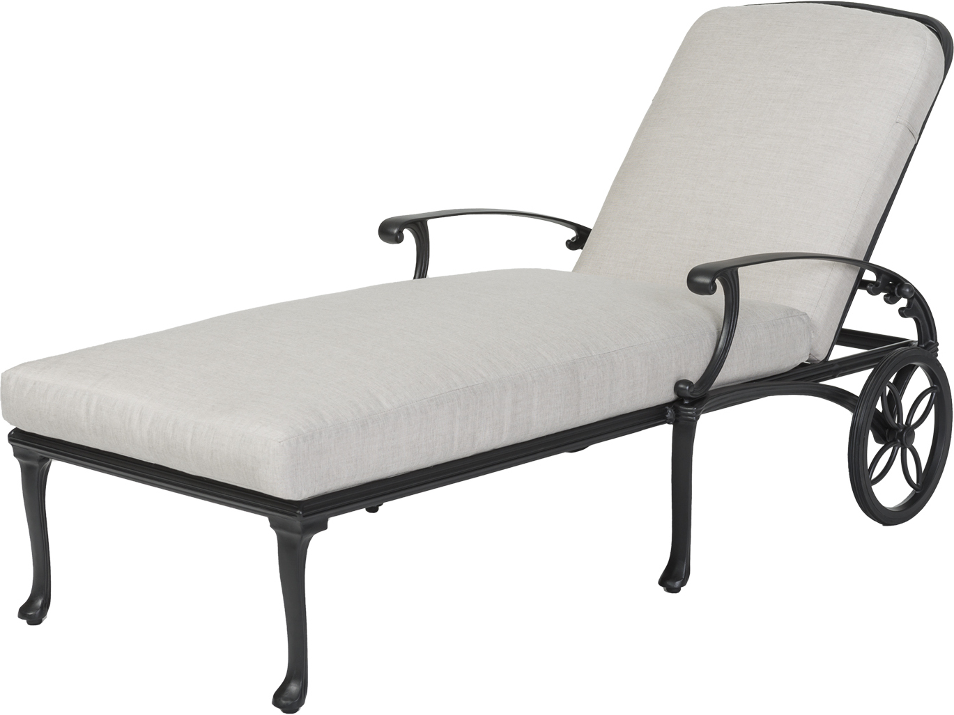 Gensun Michigan Cast Aluminum Cushion Chaise Lounge Welded 10140009