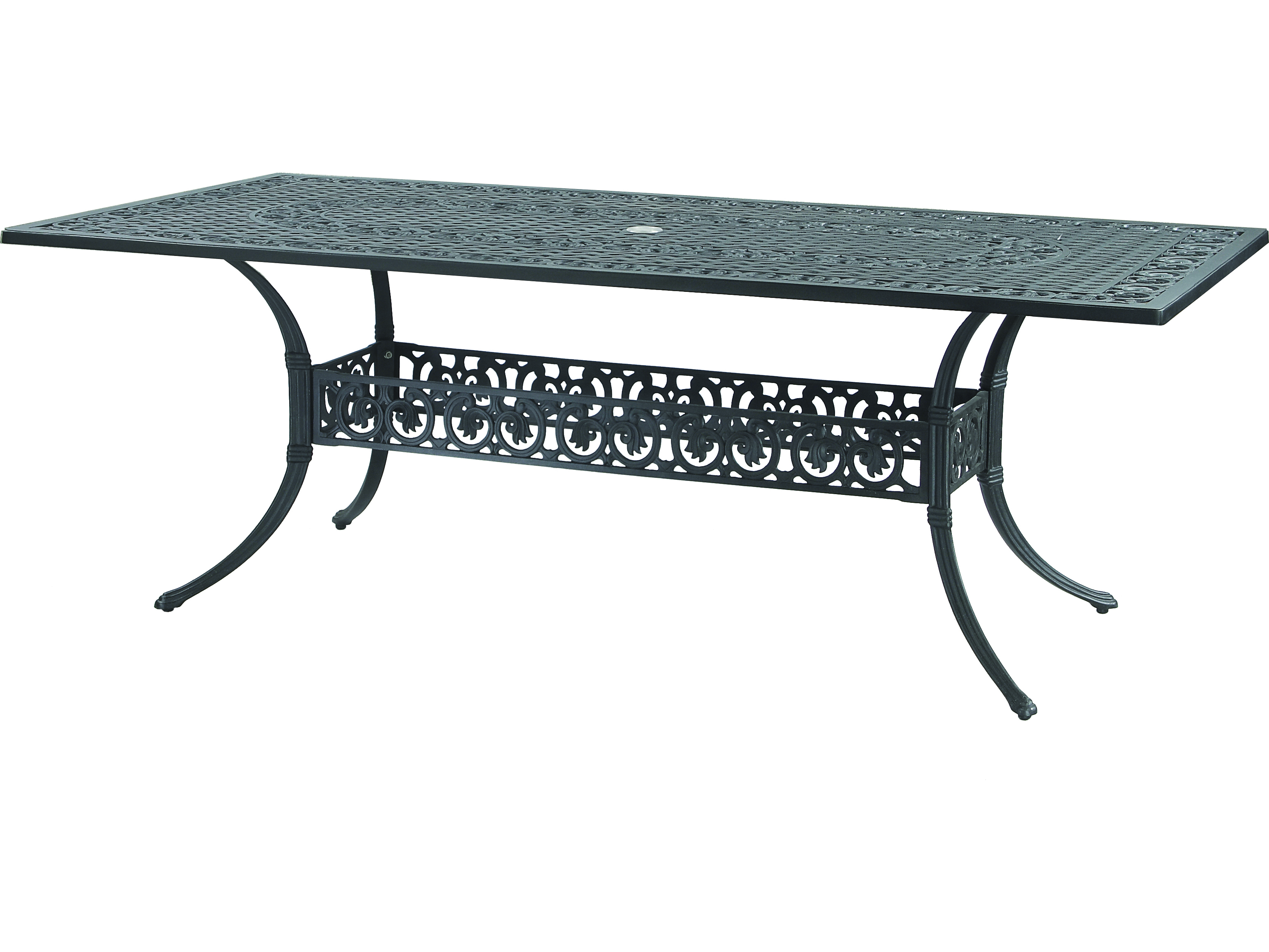 Gensun Michigan Cast Aluminum 72''W x 38''D Rectangular Dining Table