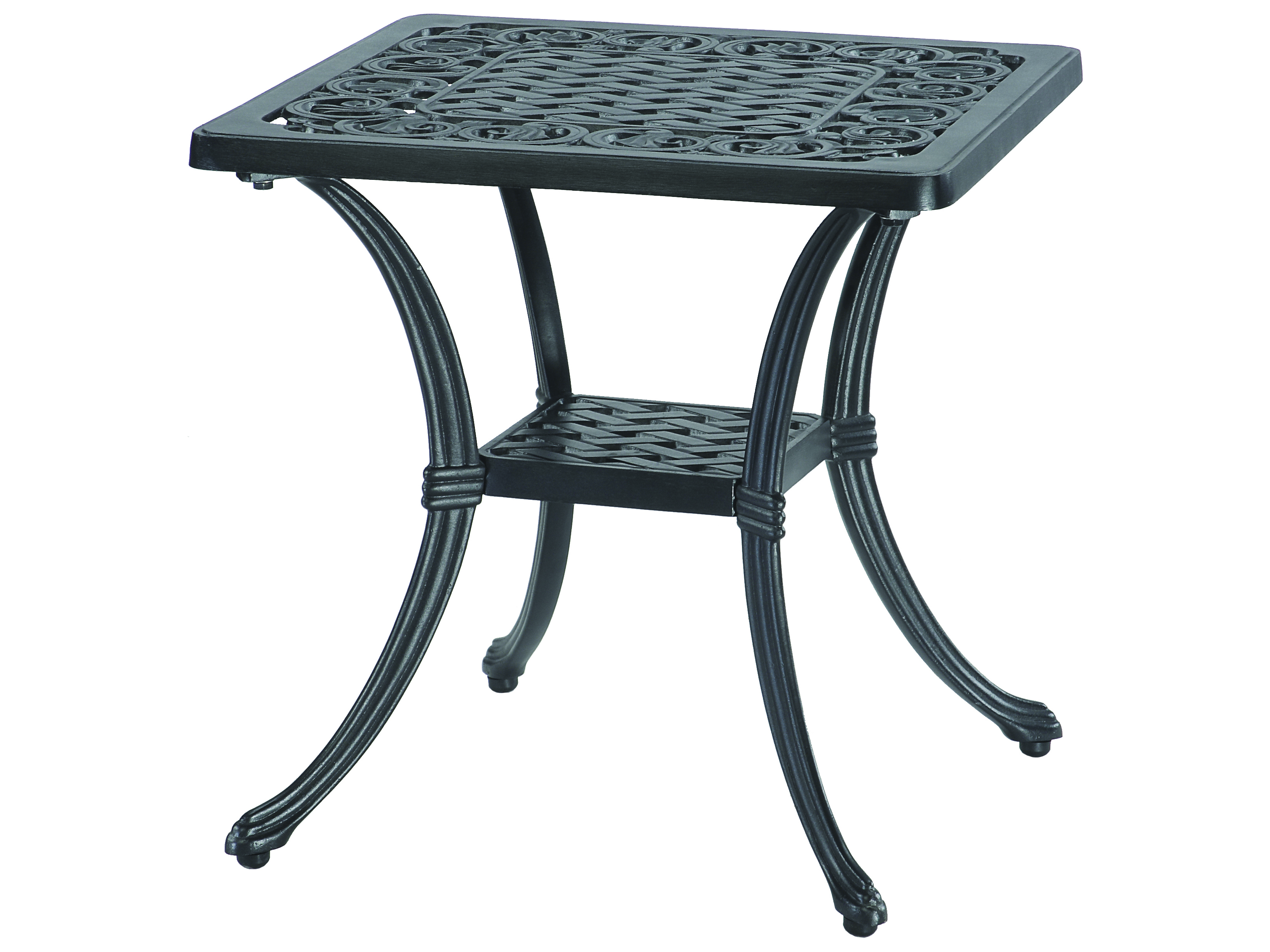 GenSun Michigan Cast Aluminum 21'' Square End Table 10140E21