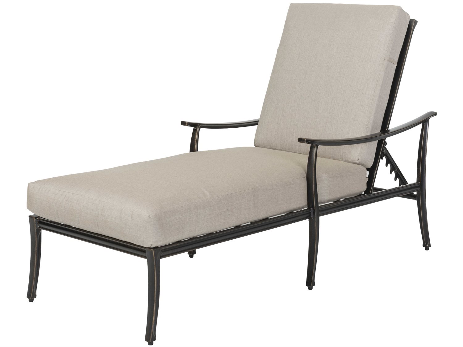 Gensun Edge Aluminum Chaise Lounge No Cushion GES10270009QUICK