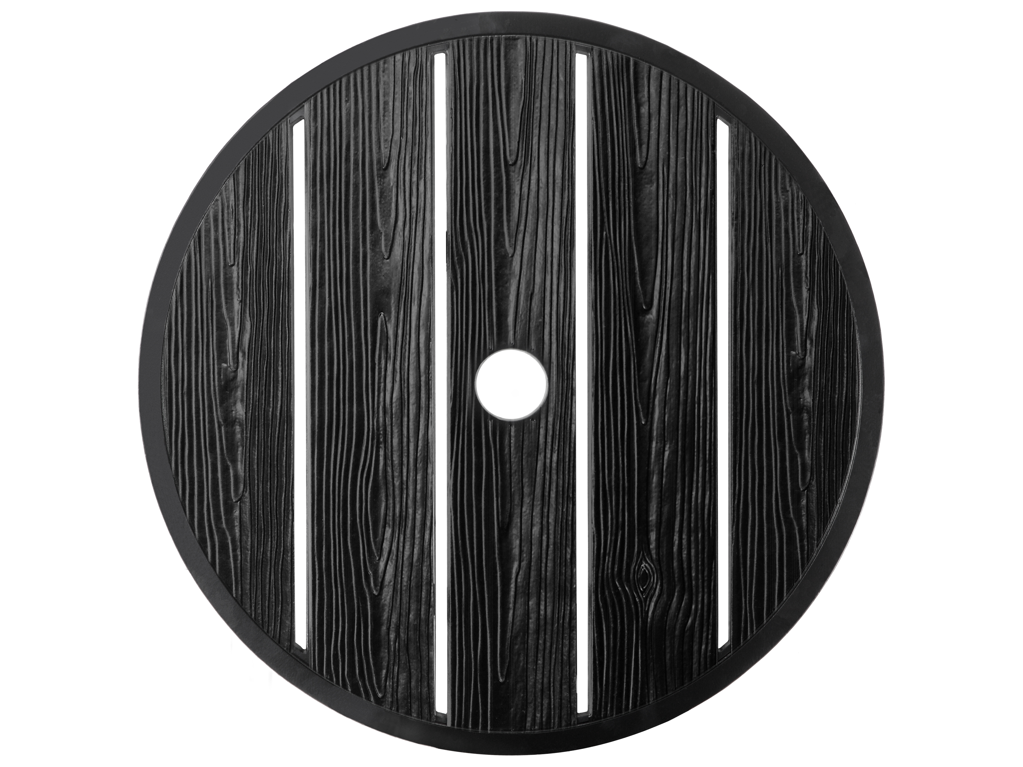 Lazy Susan With Umbrella Hole Gensun Lattice Accessories Cast Aluminum 23 Lazy Susan with Umbrella