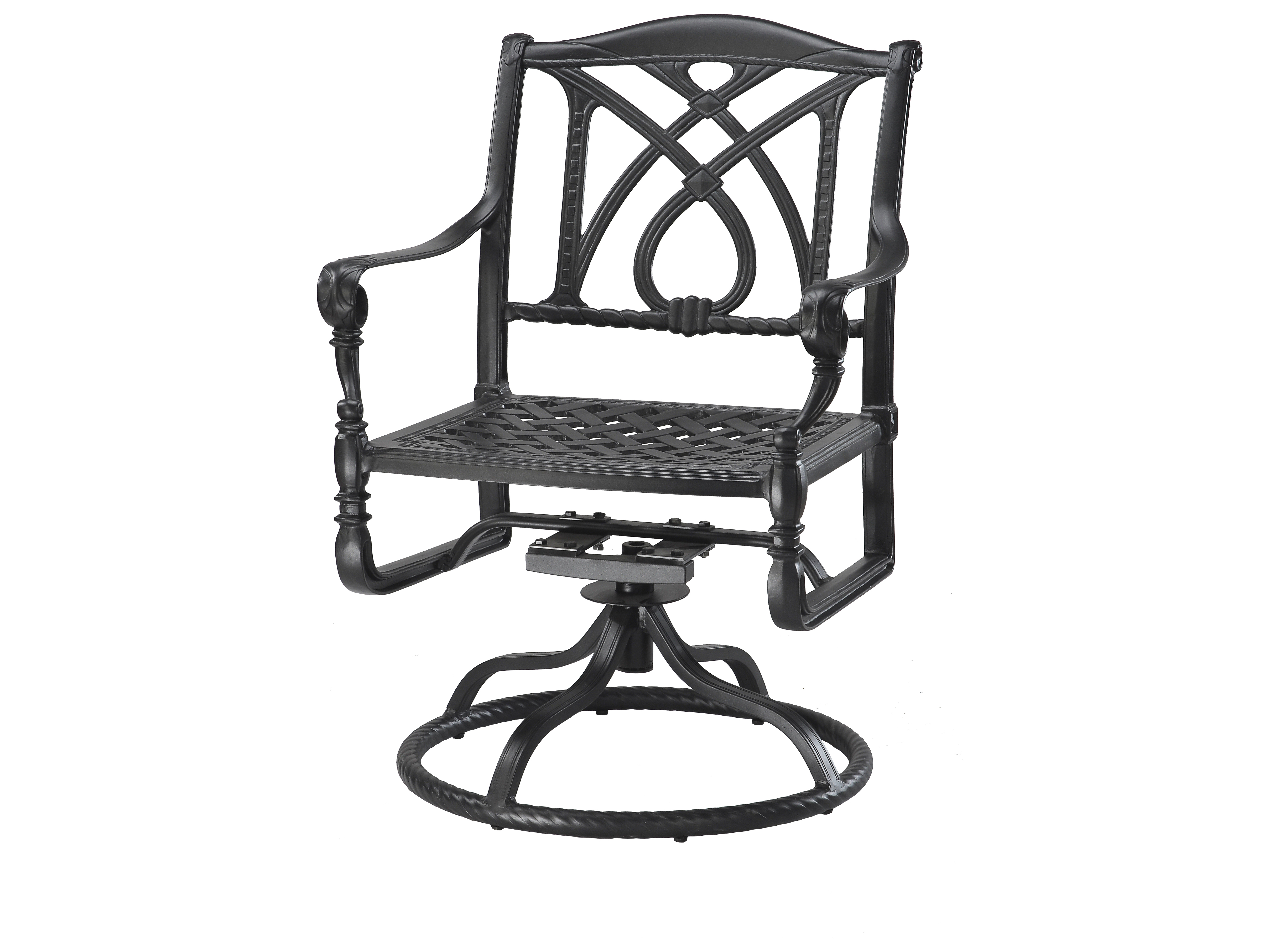 Gensun Grand Terrace Cast Aluminum Cushion Patio Dining Set