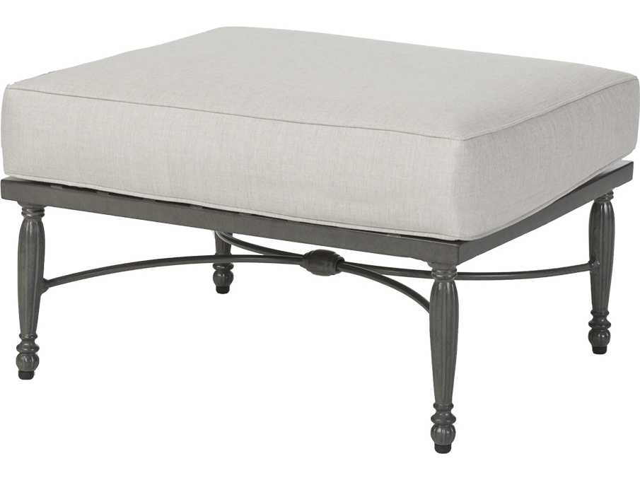 Gensun Bel Air Cushion Cast Aluminum Sectional Ottoman GES109900GS