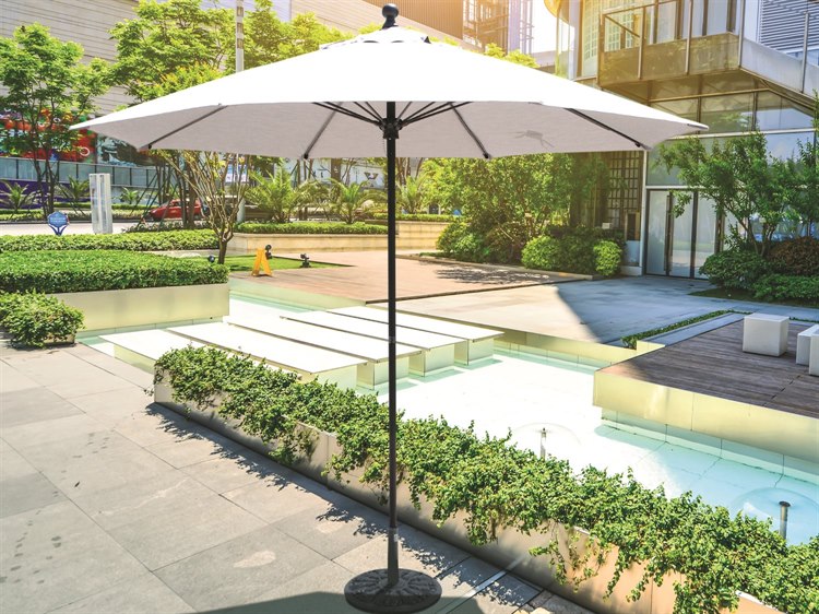 Galtech Quick Ship Commercial 9 Foot Aluminum Push Up Lift Umbrella 735