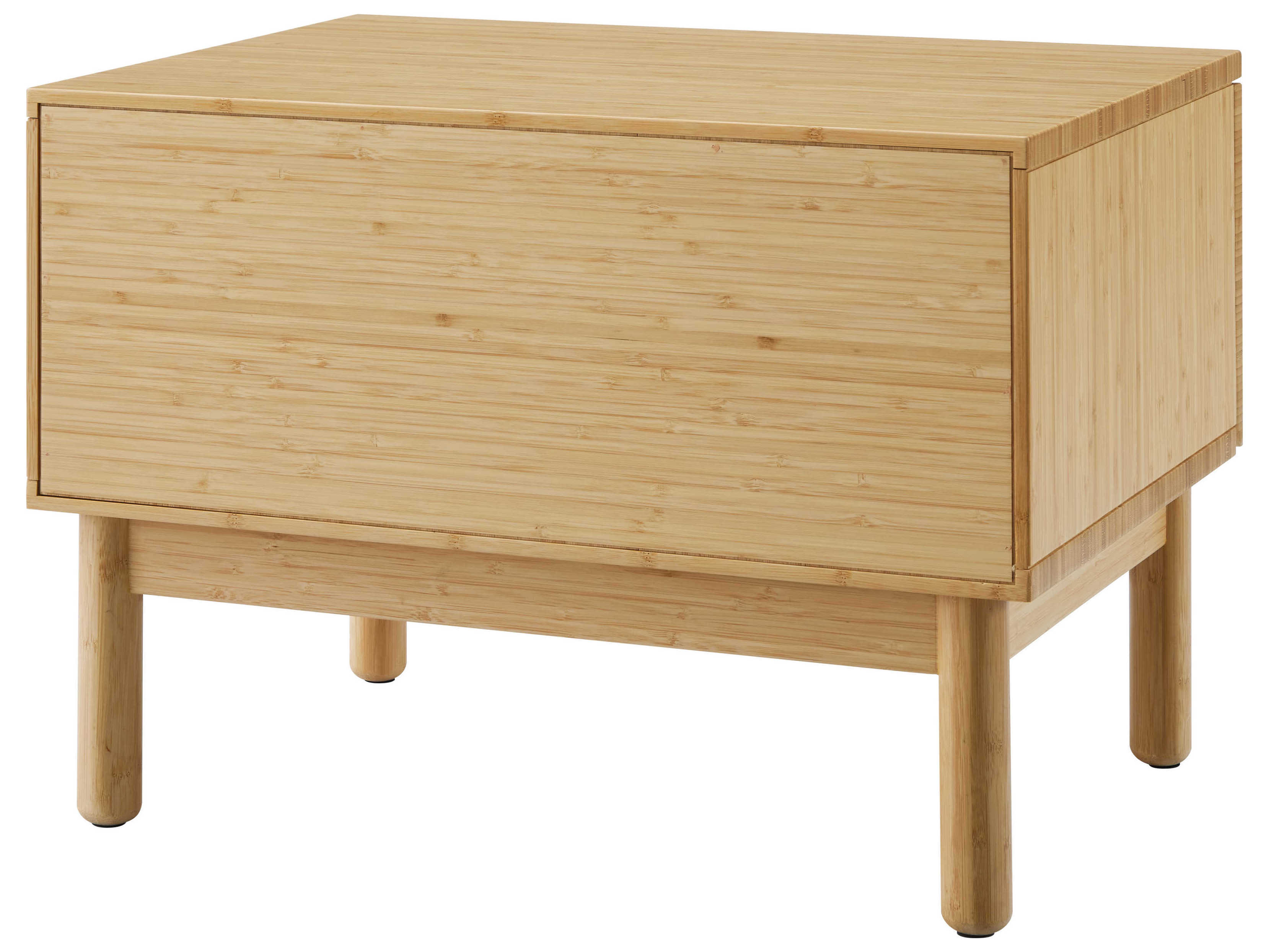 Greenington Monterey 1-Drawer Brown Bamboo Wood Chest Nightstand