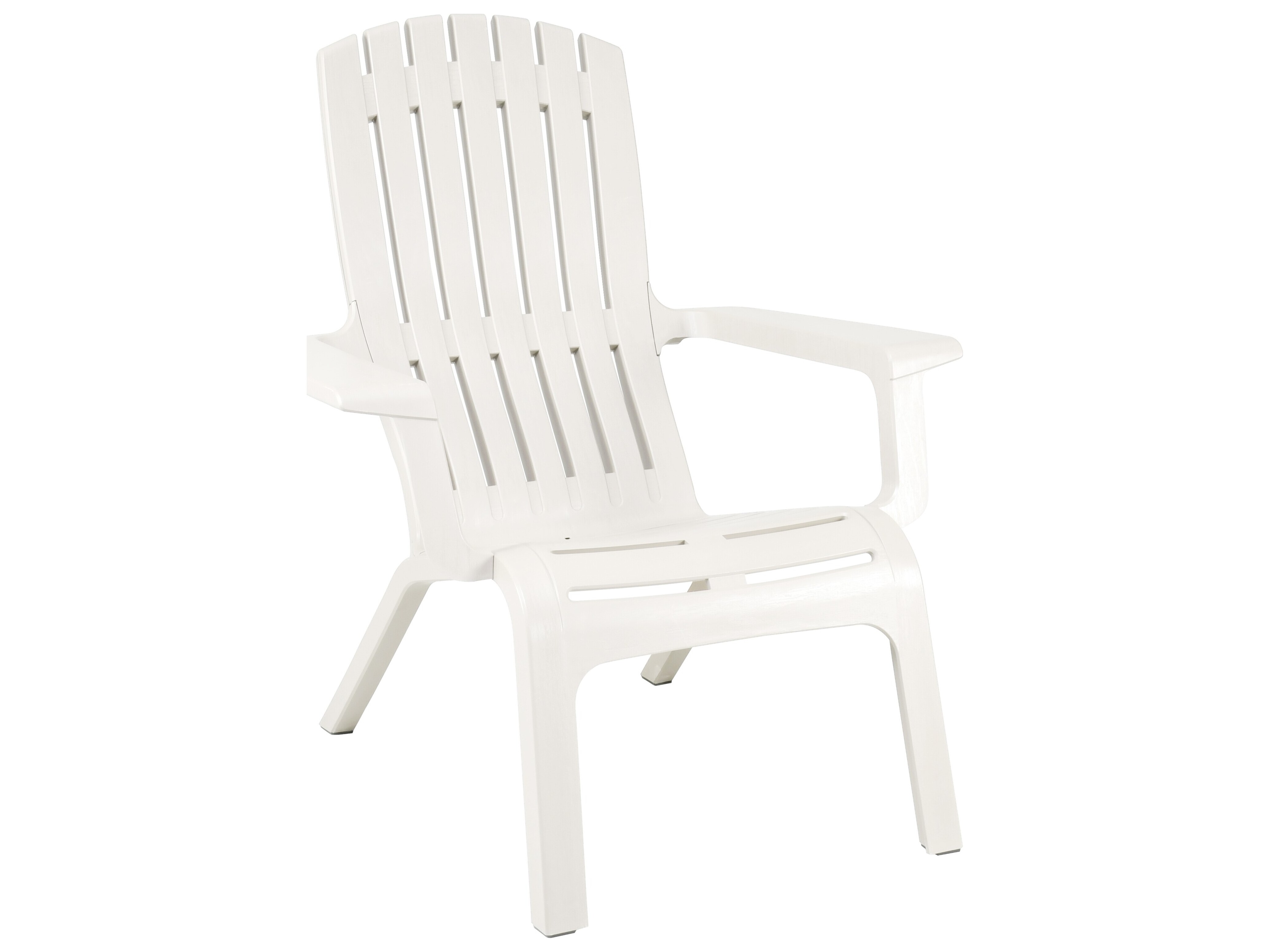 Grosfillex Westport Resin White Adirondack Chair (Sold in 14) US444004