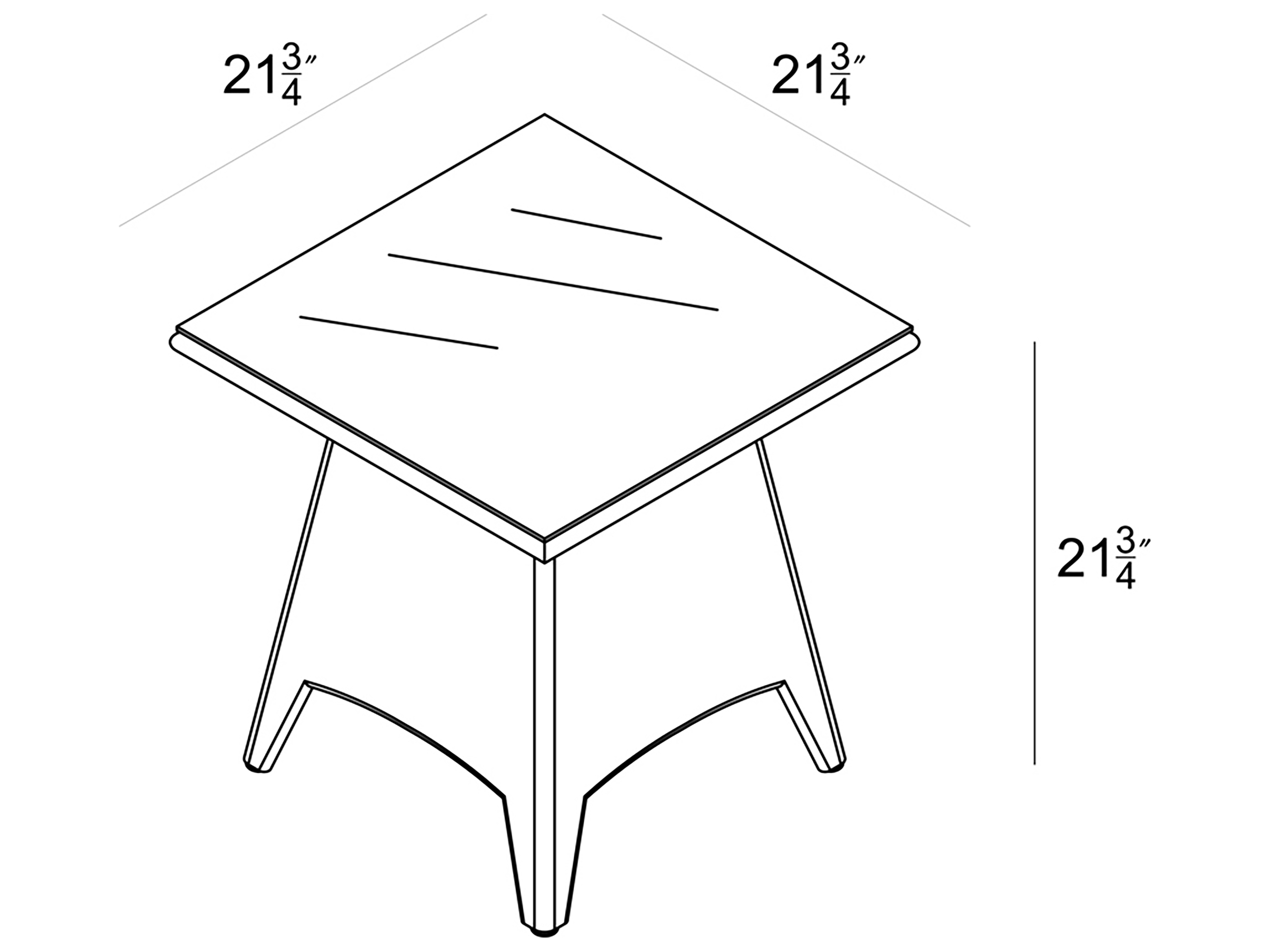 Harmonia Living Arbor Wicker 21.75'' Square Glass Top End Table HLAR