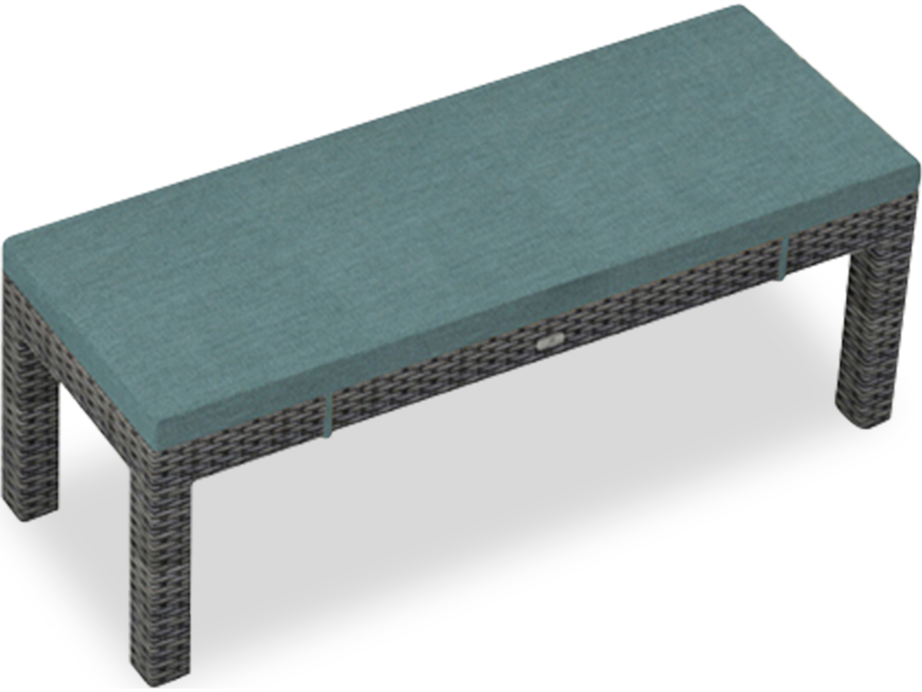 Harmonia Living District HDPE Wicker Textured Slate 2Seater Dining