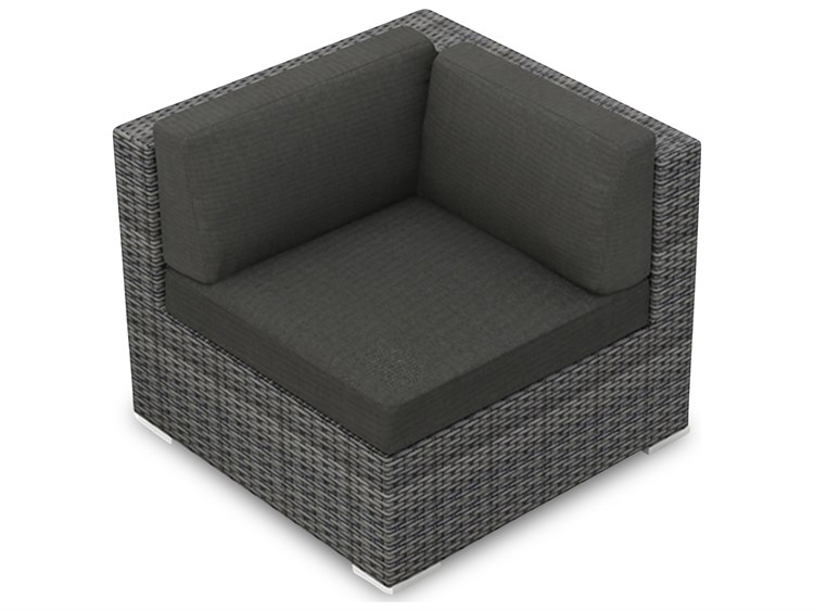 Harmonia Living District Wicker Corner Section Lounge Chair HLDISTSCS