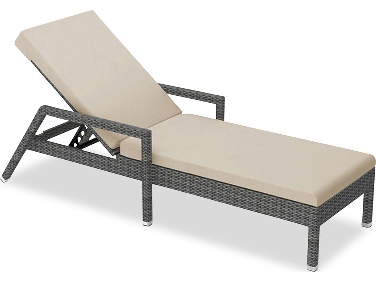 Harmonia Living District Wicker Stackable Reclining Chaise Lounge HL