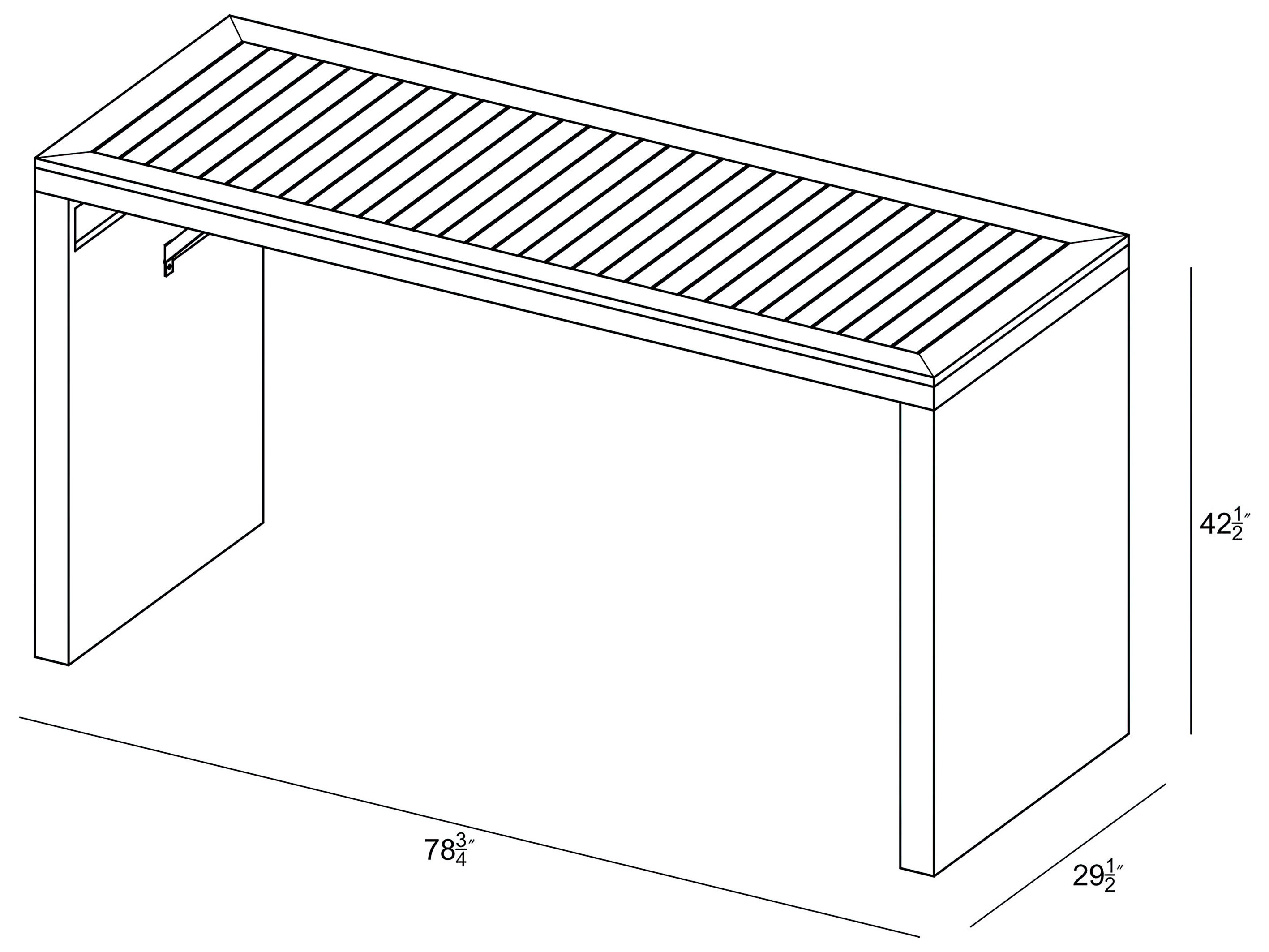 Harmonia Living Dune Wicker 78.75''W x 29.5''D Rectangular Glass Top
