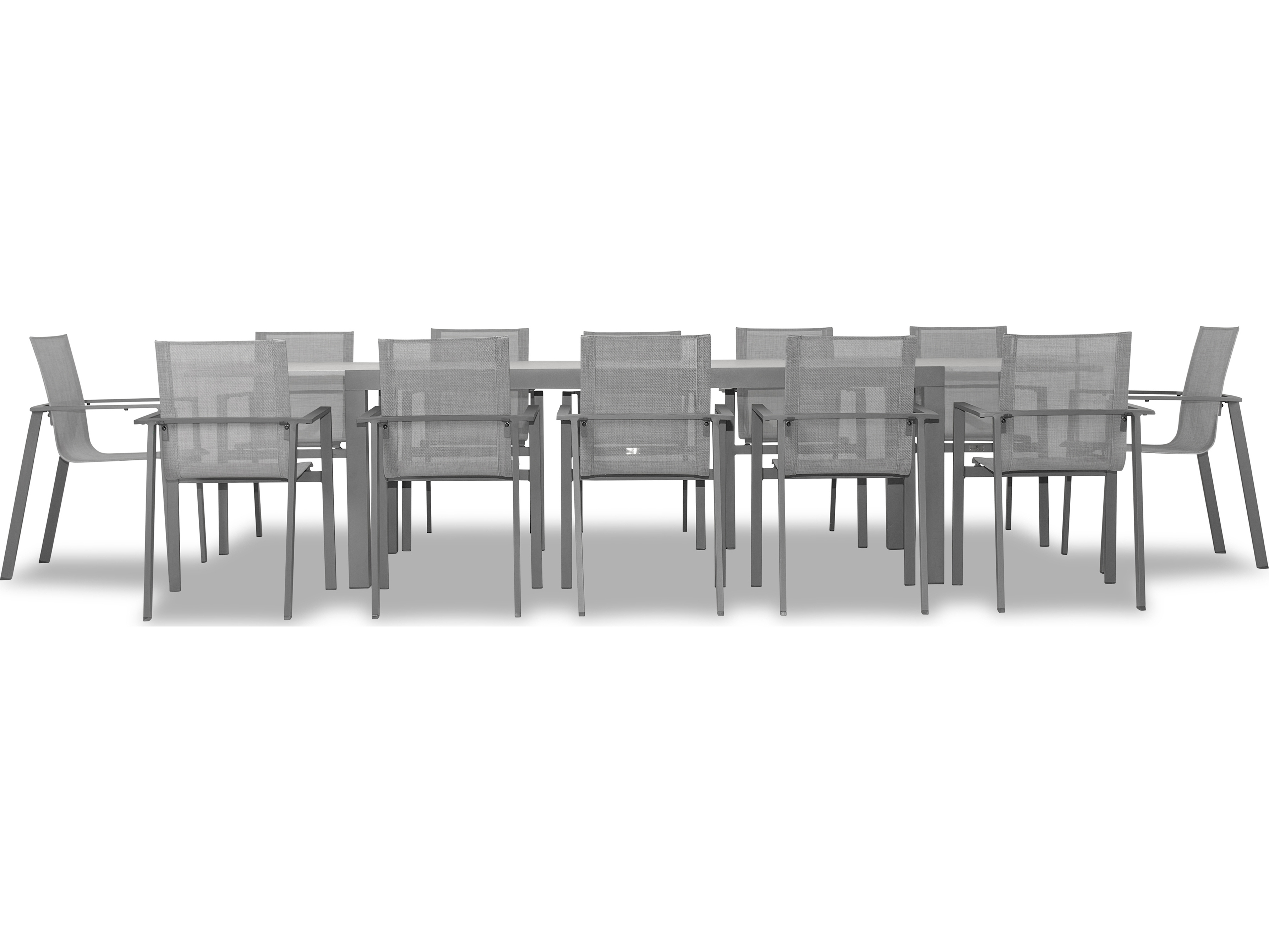 Harmonia Living Lift Aluminum Sling 13 Piece Dining Set HALHLLIFT13EDSC