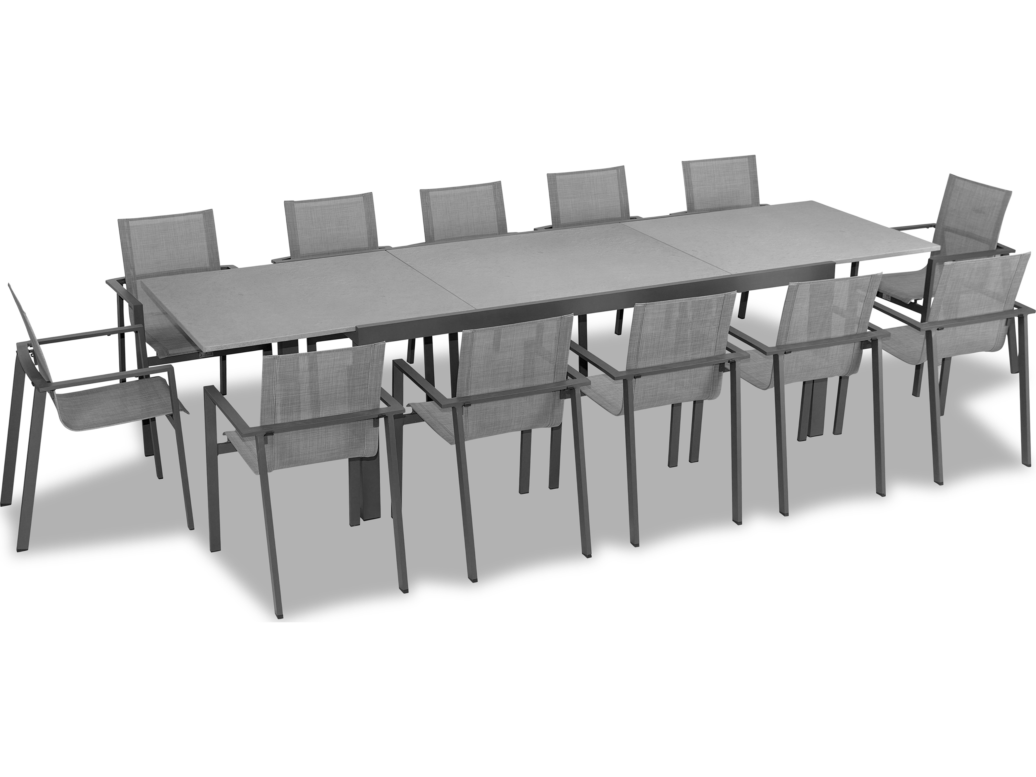 Harmonia Living Lift Aluminum Sling 13 Piece Patio Dining Set