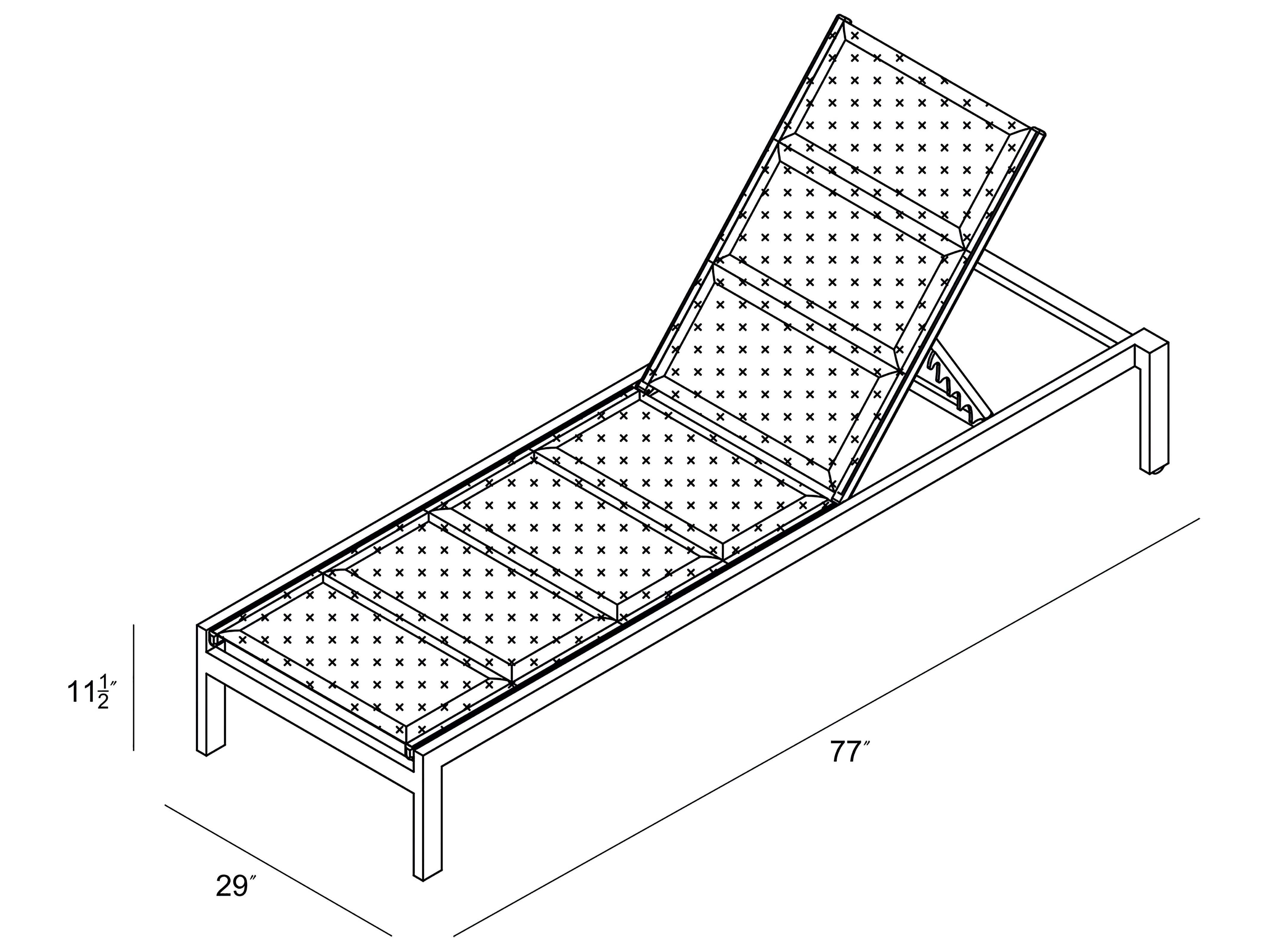Harmonia Living Lift Aluminum Sling Stackable Reclining Outdoor Patio