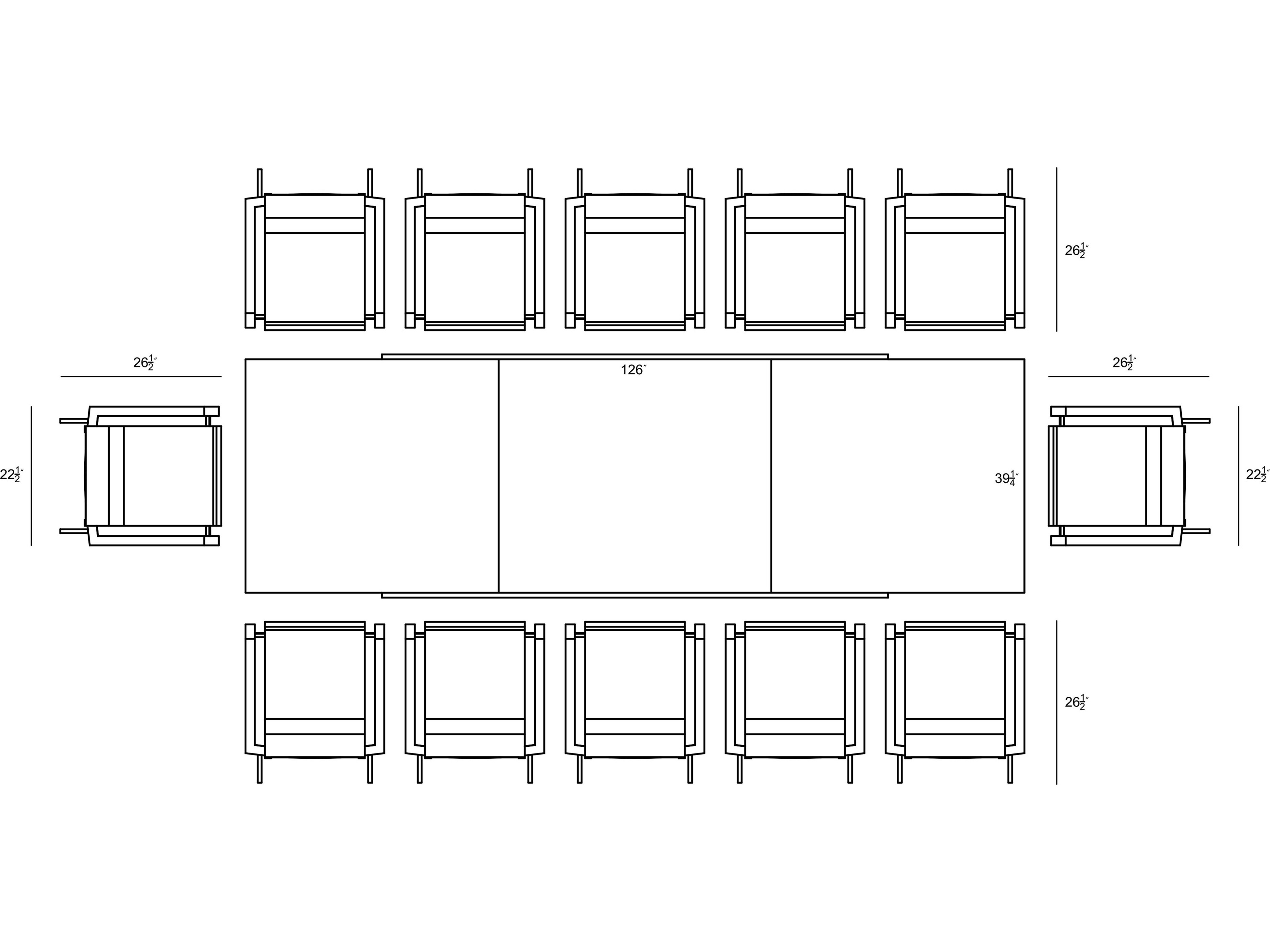 Harmonia Living Lift Aluminum Sling 13 Piece Extendable Dining Set in