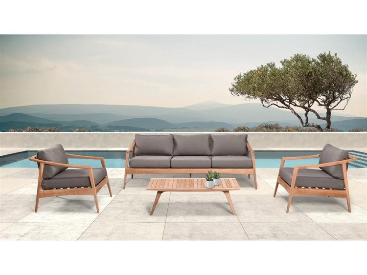 Harmonia Living Tango Teak 4 Piece Sofa Lounge Set HLTANTK4SS
