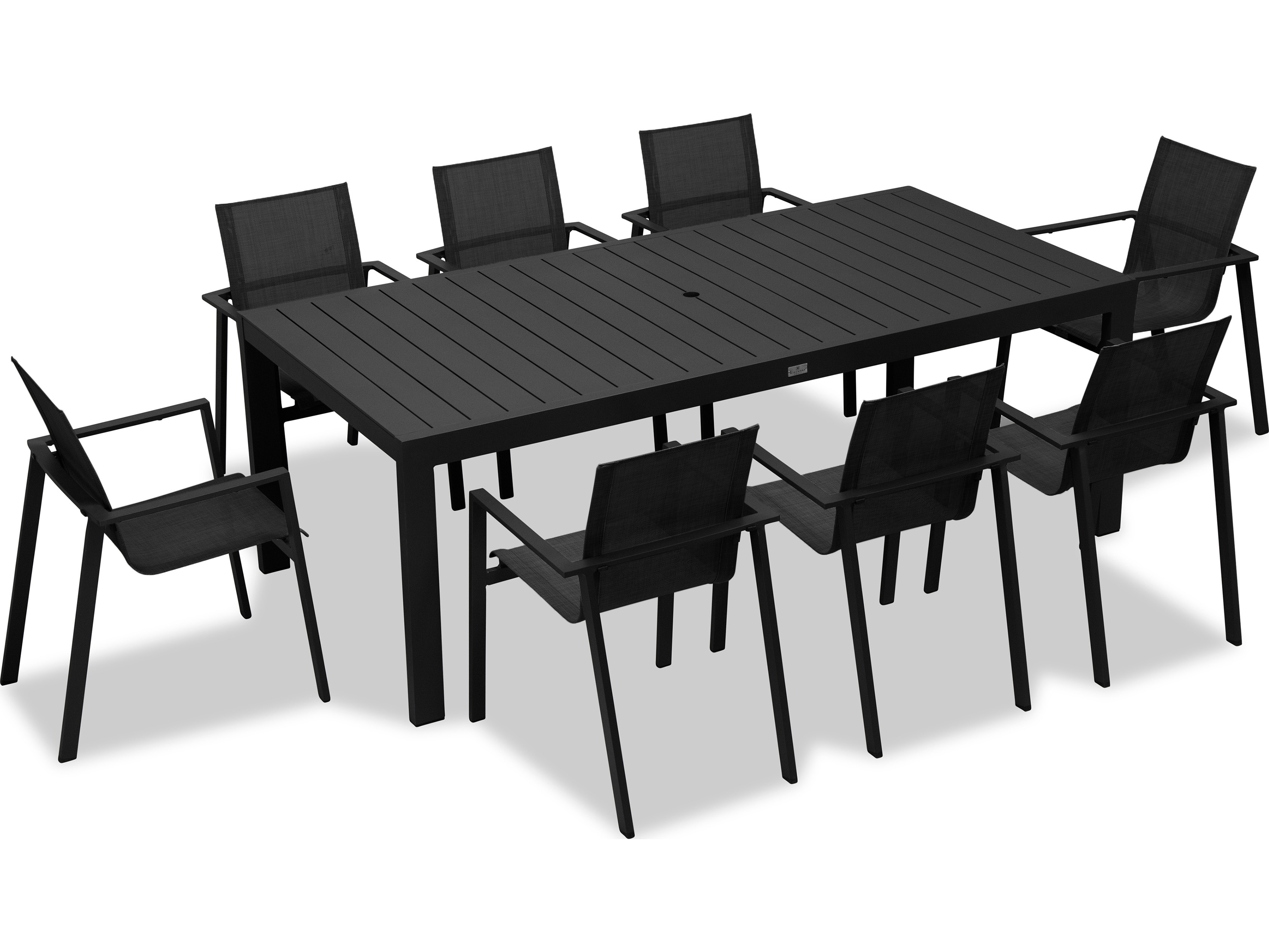 Harmonia Living Lift Aluminum Sling 9 Piece Dining Set HALLIFTSET560