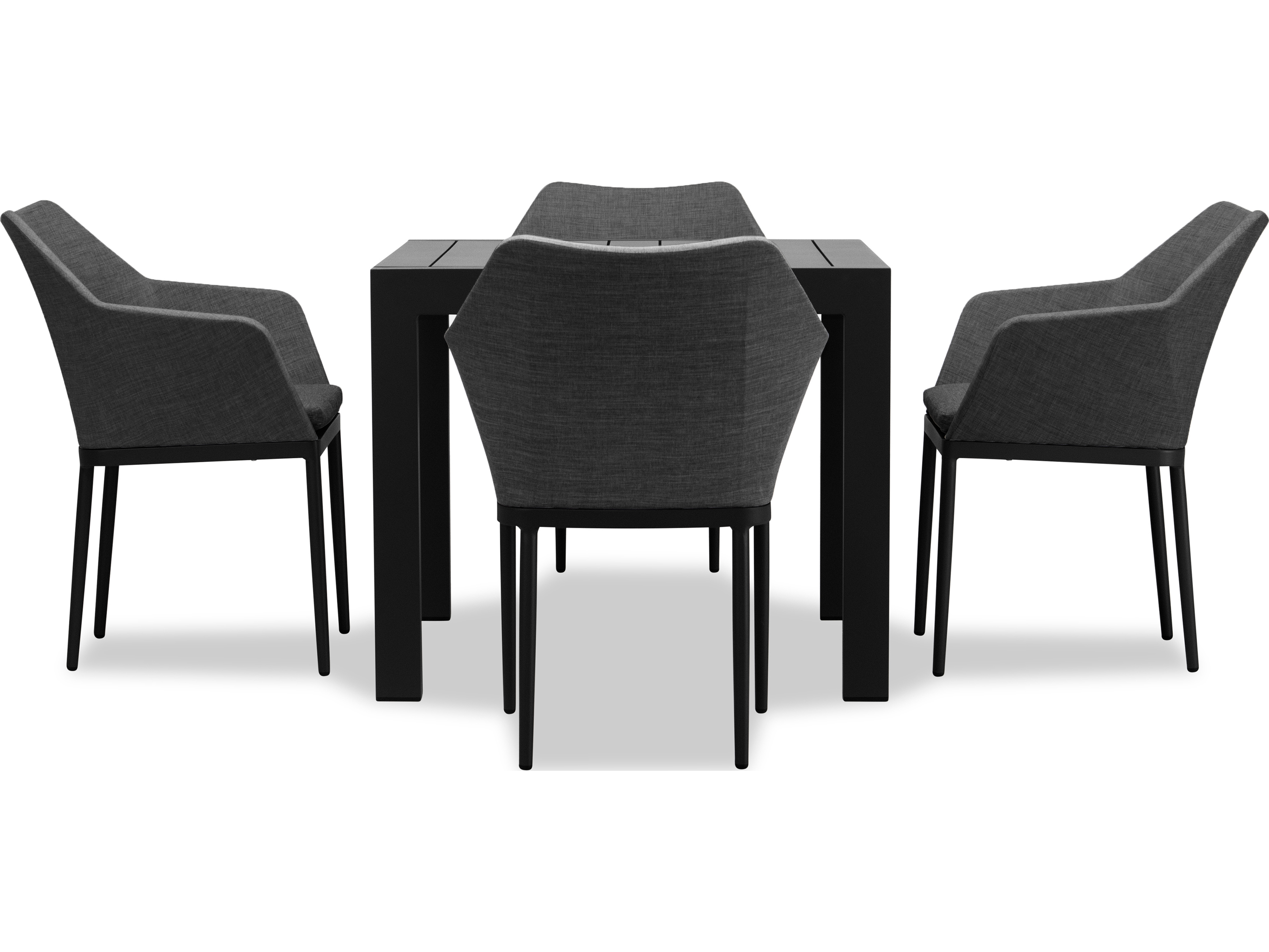 Harmonia Living Tailor Aluminum Classic 4 Seat Dining Set HALTASET510