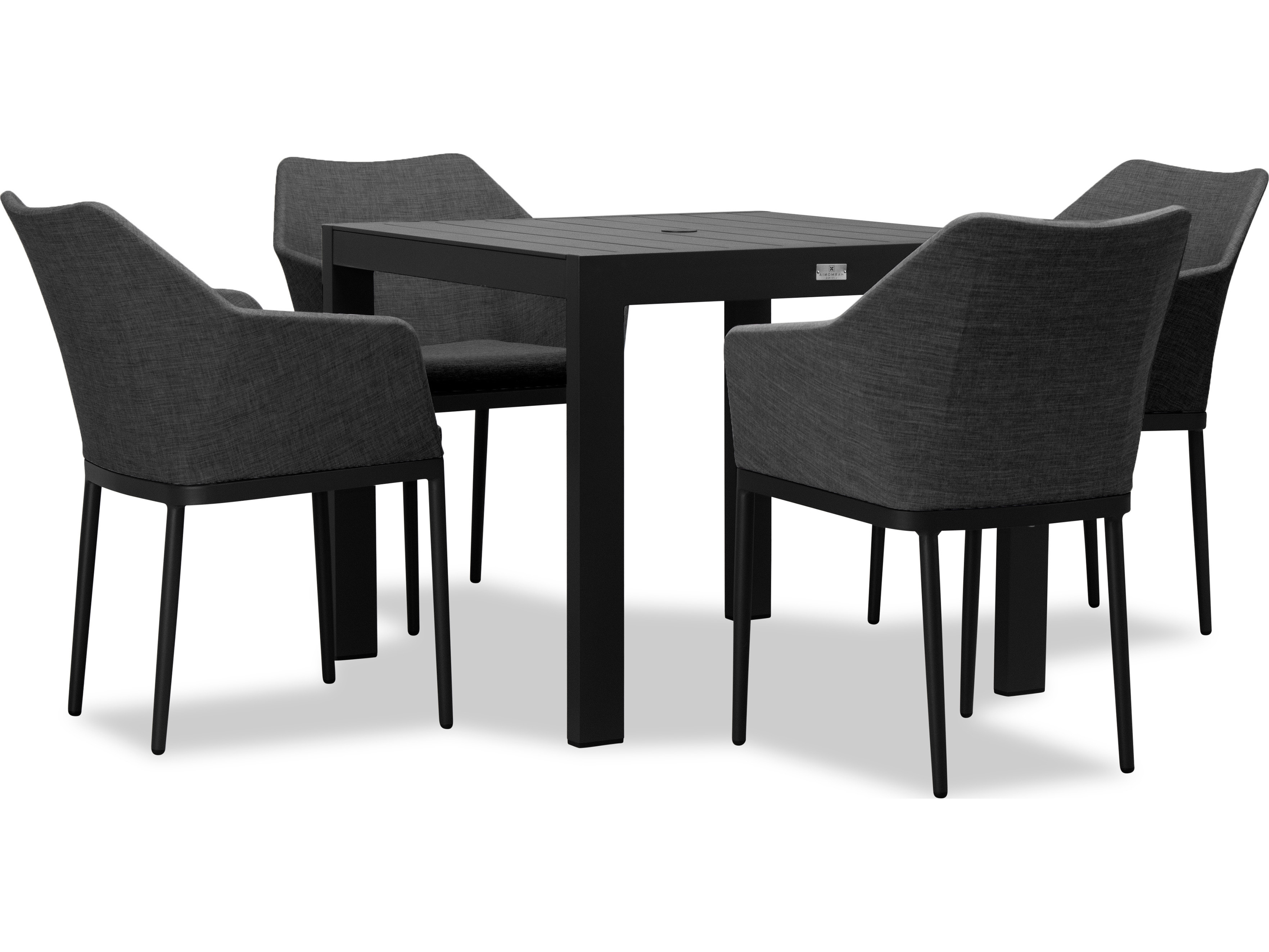 Harmonia Living Tailor Aluminum Classic 4 Seat Dining Set HALTASET510