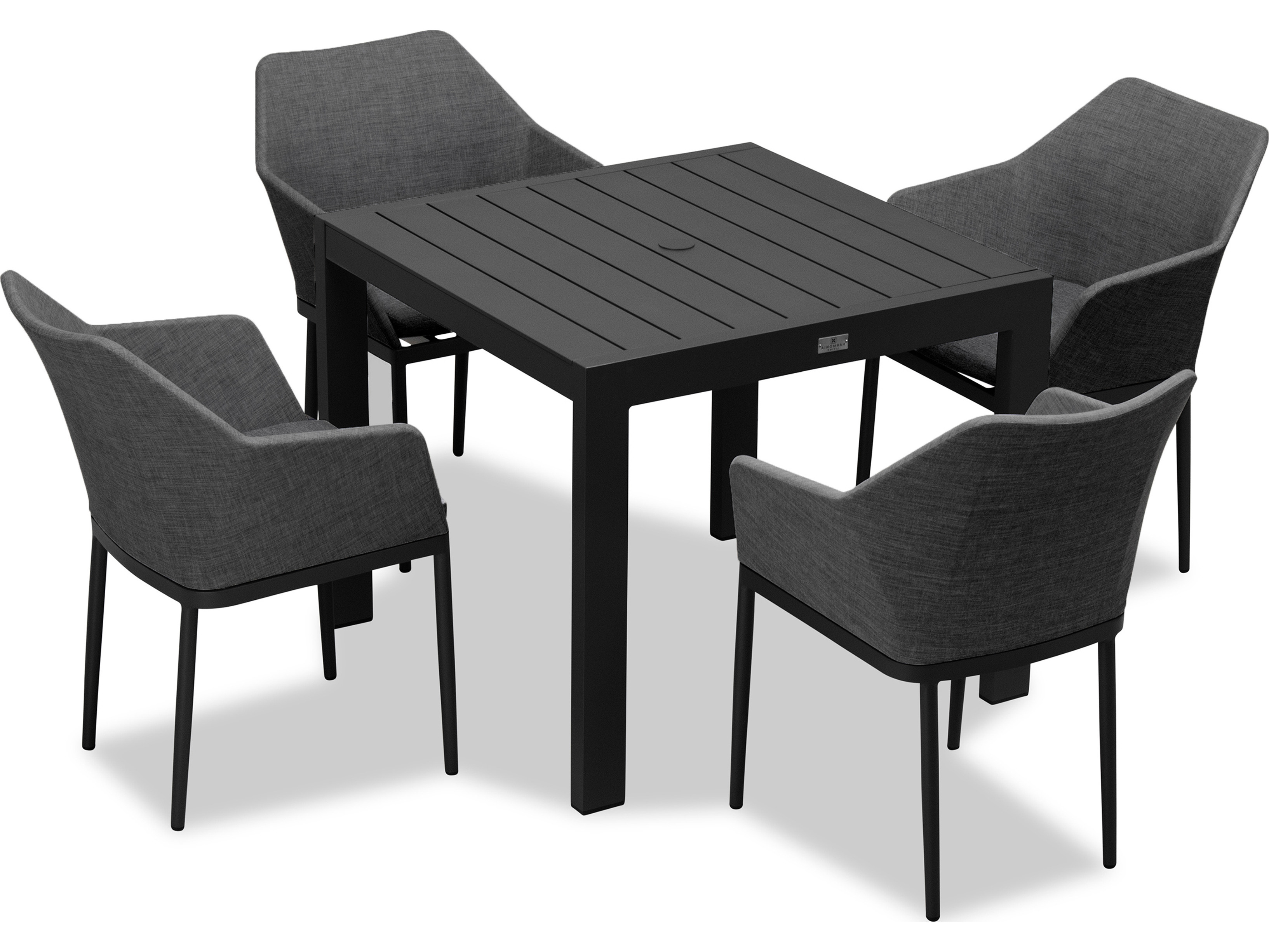 Harmonia Living Tailor Aluminum Classic 4 Seat Dining Set HALTASET510
