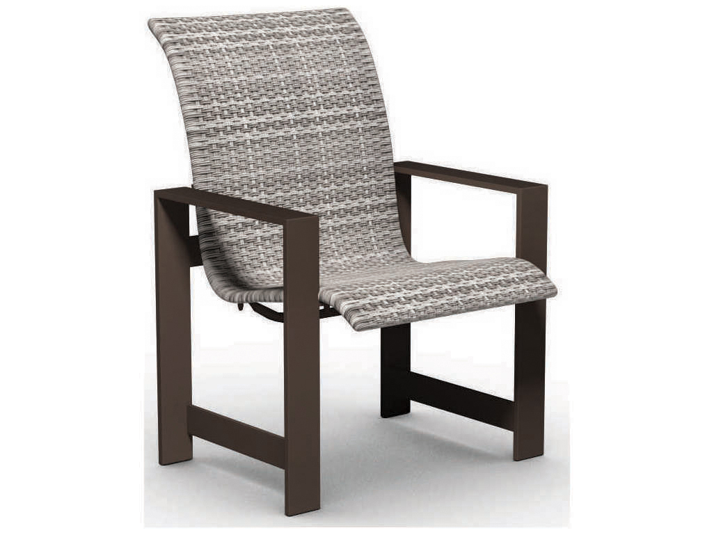 Homecrest Sling Back Patio Chairs Kensington Ii Steel Sling Arm Swivel Rocker High Back