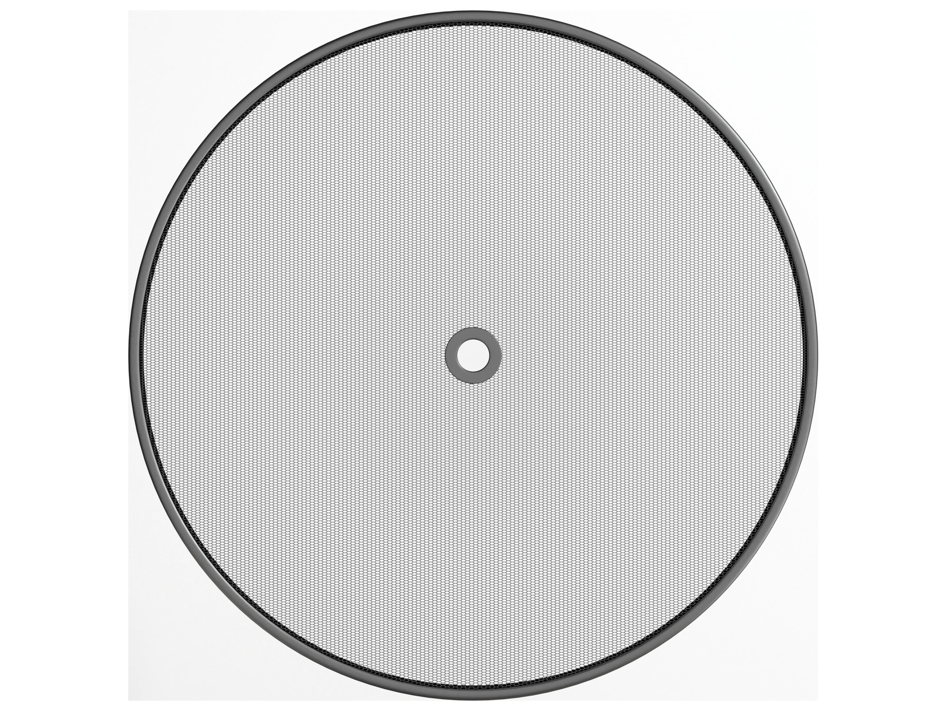 Metal Patio Table Top Replacement Homecrest Mesh Aluminum 48'' Wide Round Table Top with Umbrella Hole