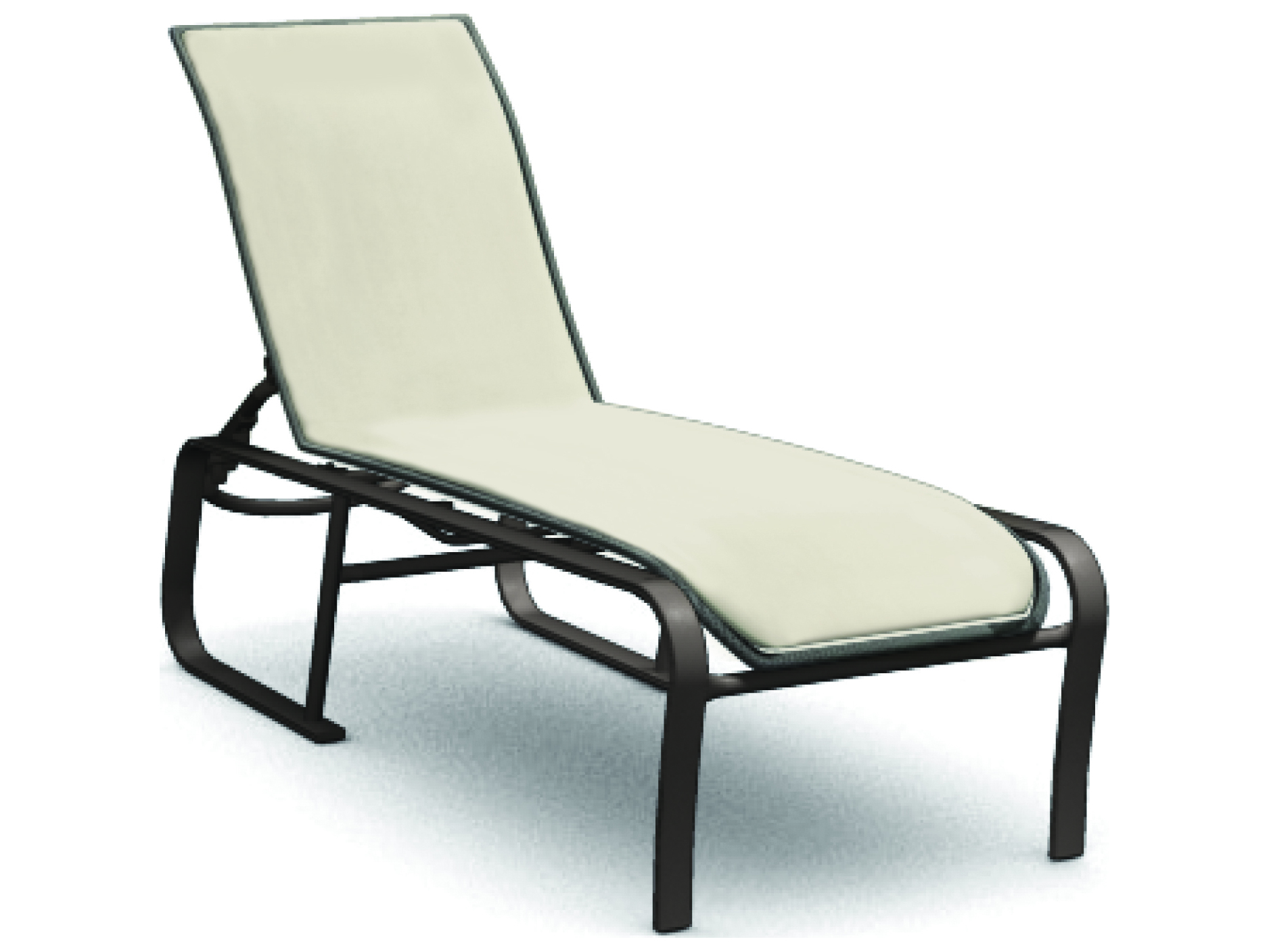 Homecrest Kashton Sling Aluminum Adjustable Chaise Lounge 1K300