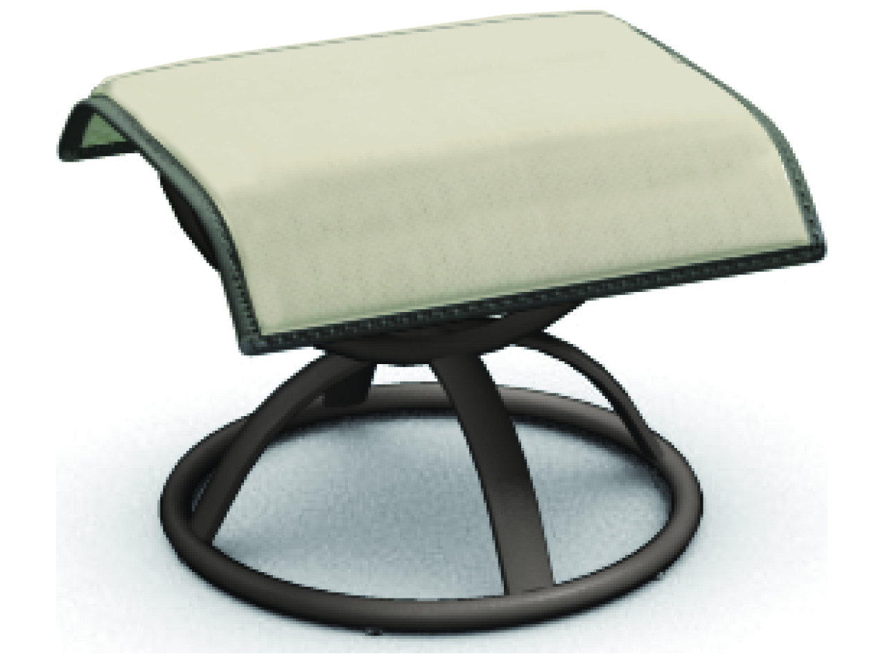 Homecrest Holly Hill Sling Aluminum Ottoman HC32121