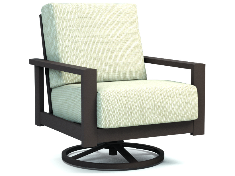 Homecrest Elements Cushion Aluminum Swivel Rocker Patio Lounge Chair