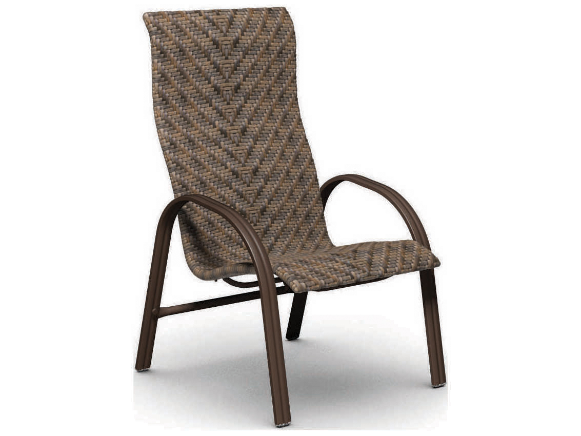 Homecrest Palisade Sling Steel Arm High Back Dining Chair HC7E379