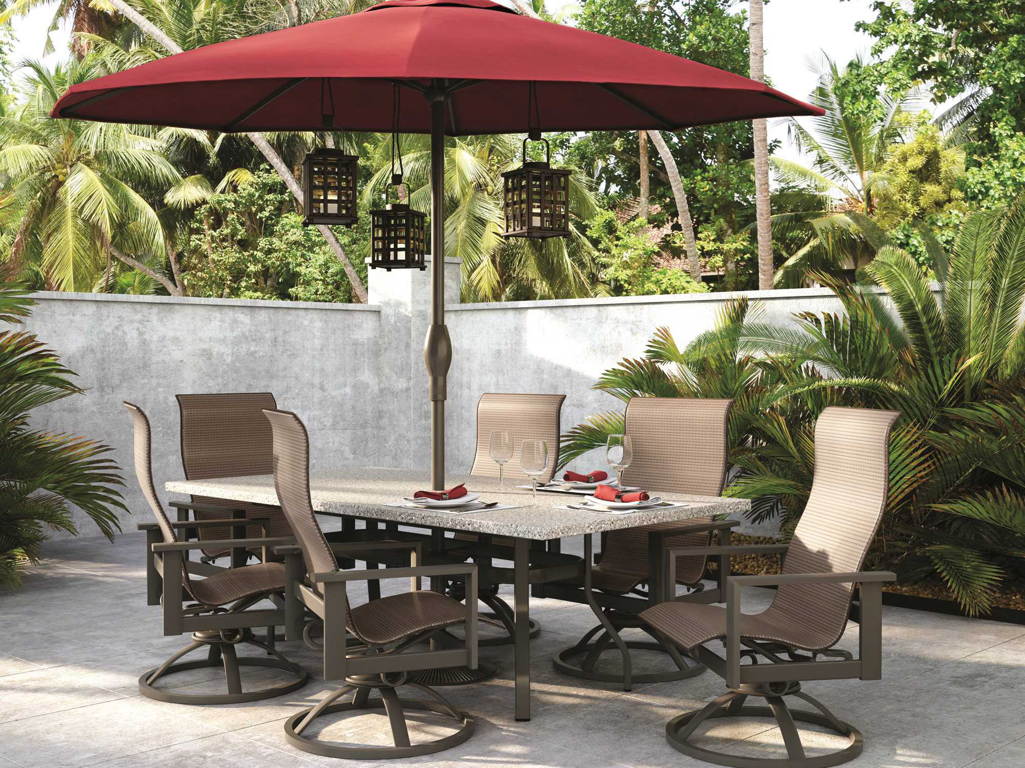 Homecrest Elements Aluminum Dining Set ELEMENTDINSET