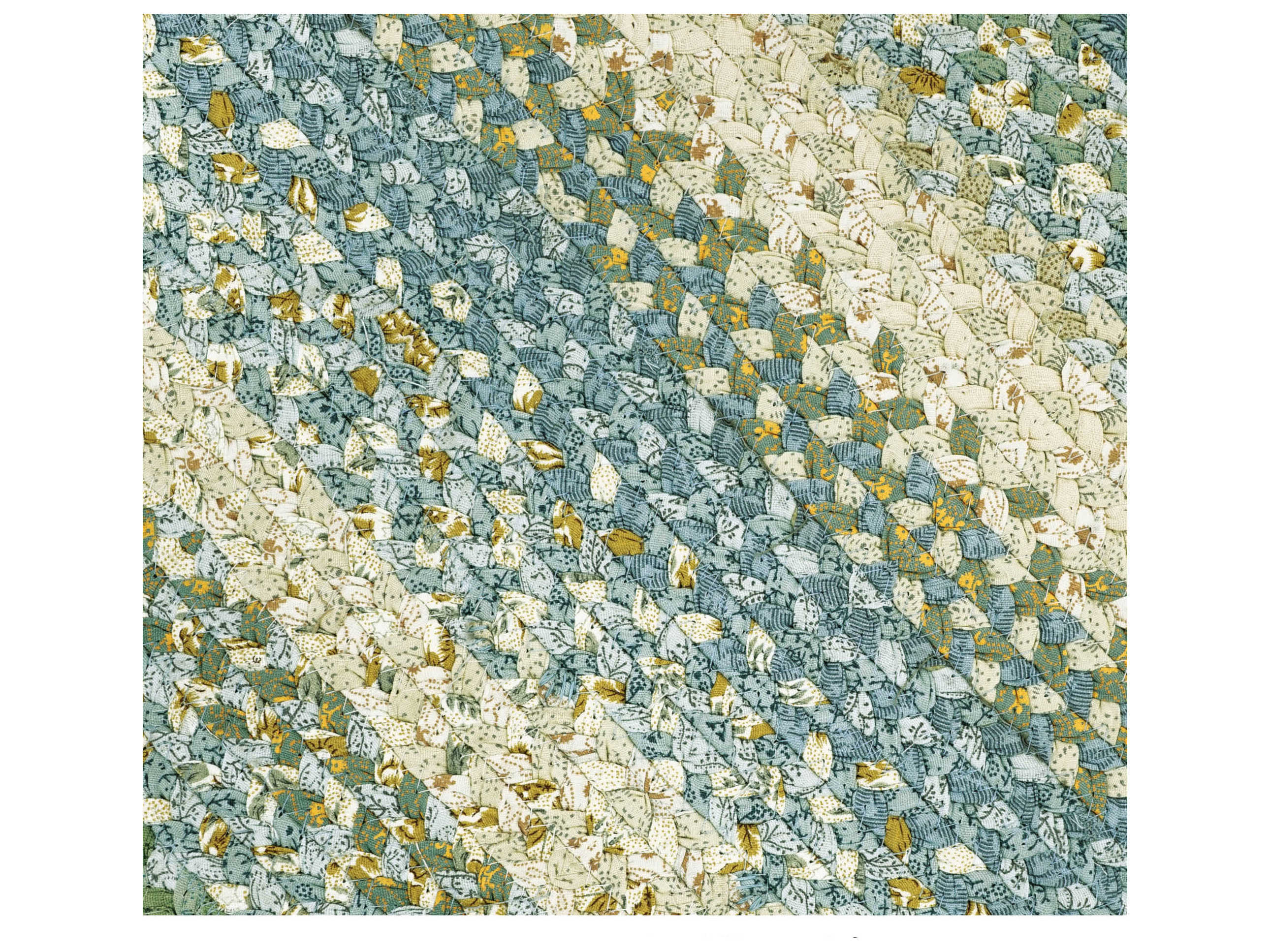 Homespice Decor Cotton Braided Oval Teal Area Rug HOBAJABLUEOVA