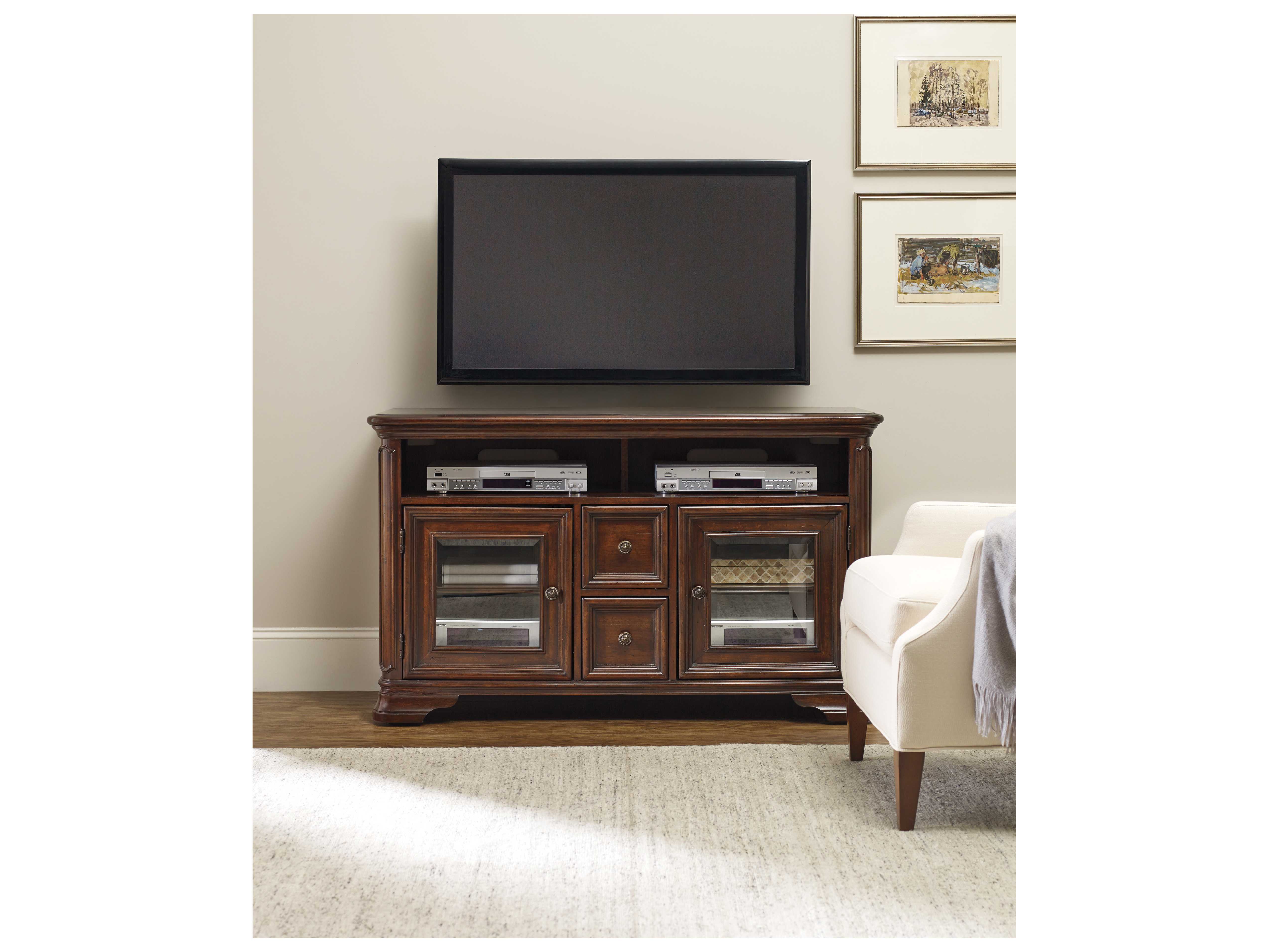 Hooker Furniture Haddon Hall Dark Wood 54''L x 20''W Rectangular