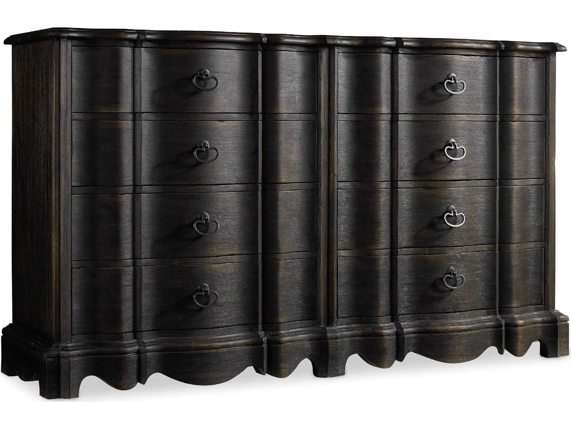 Hooker Furniture Corsica Dark Wood Double Dresser HOO528090002