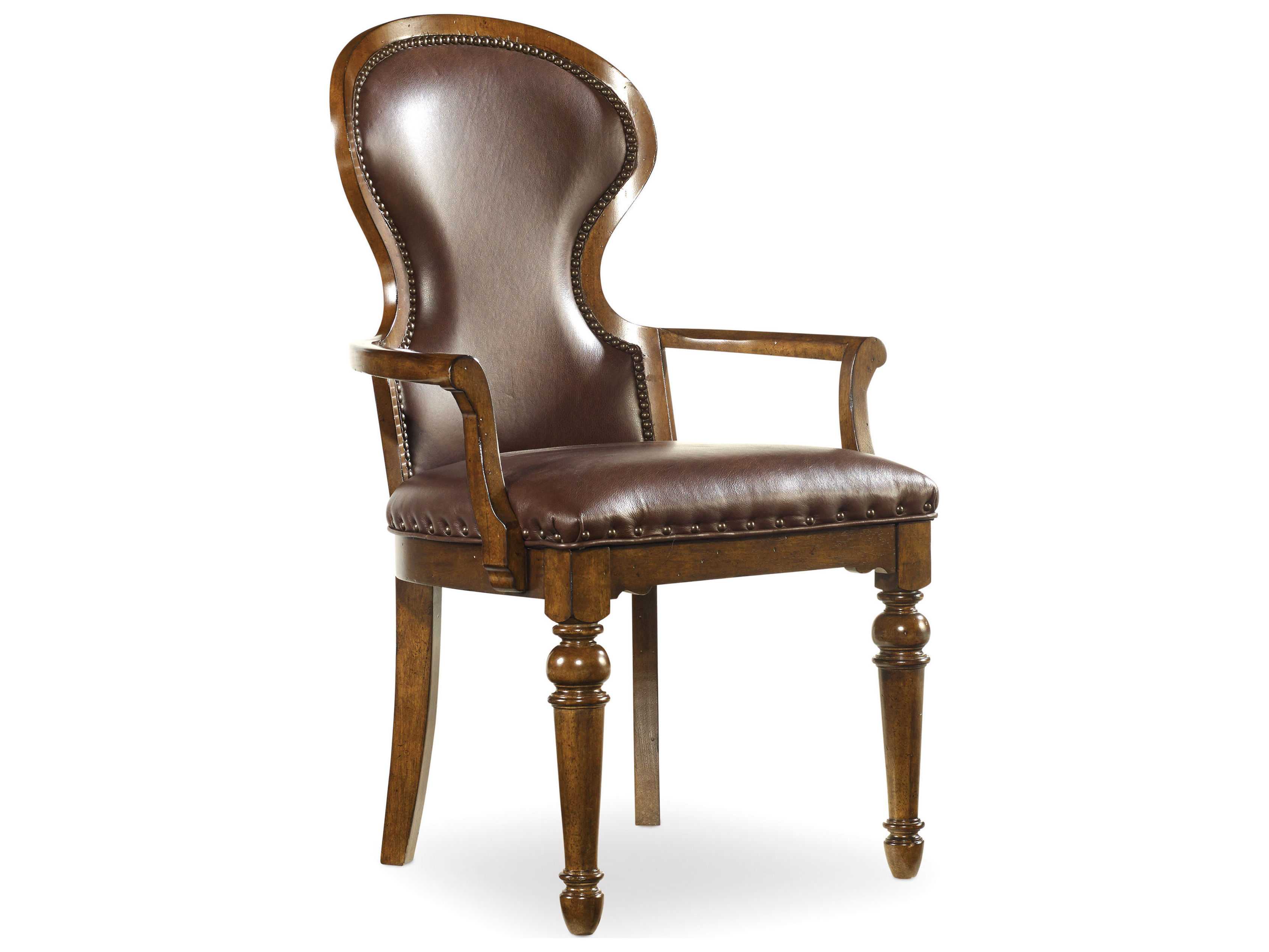Hooker Furniture Tynecastle Medium Wood Arm Dining Chair HOO532375500