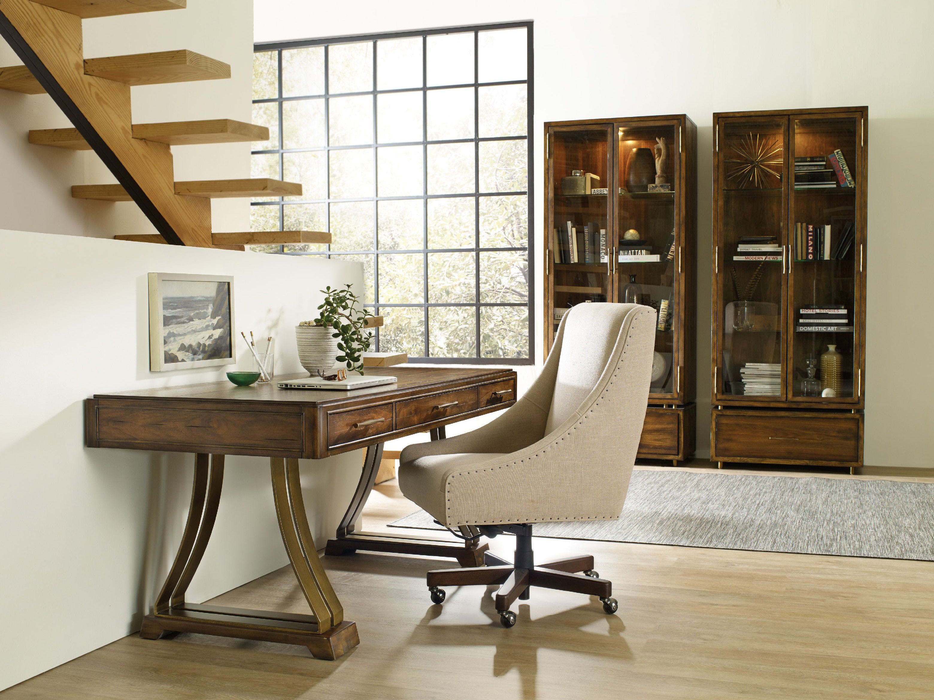 Hooker Furniture Big Sur Medium Wood 66''L x 30''W Rectangular Writing